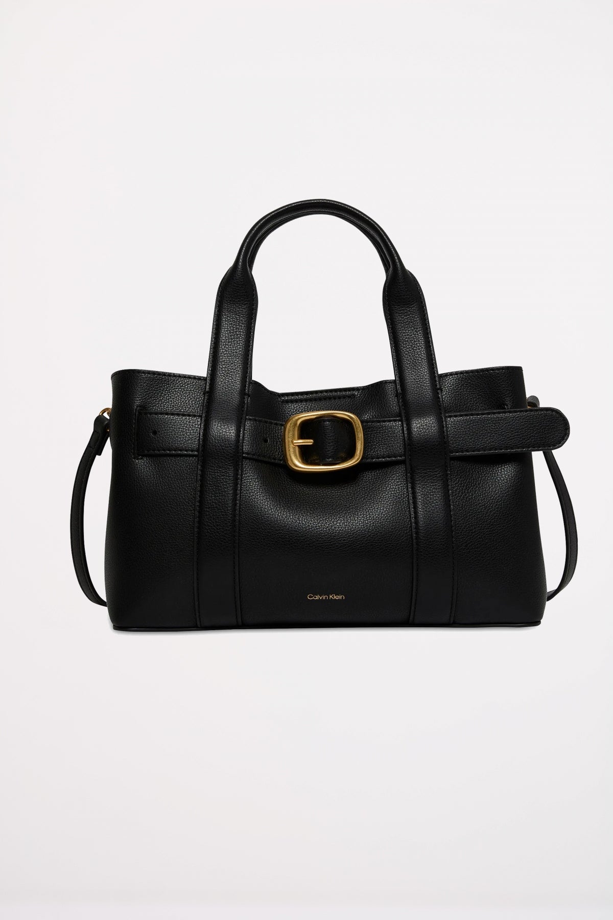 CALVIN KLEIN BUCKLE MINI TOTE WITH ST en color NEGRO  (1)