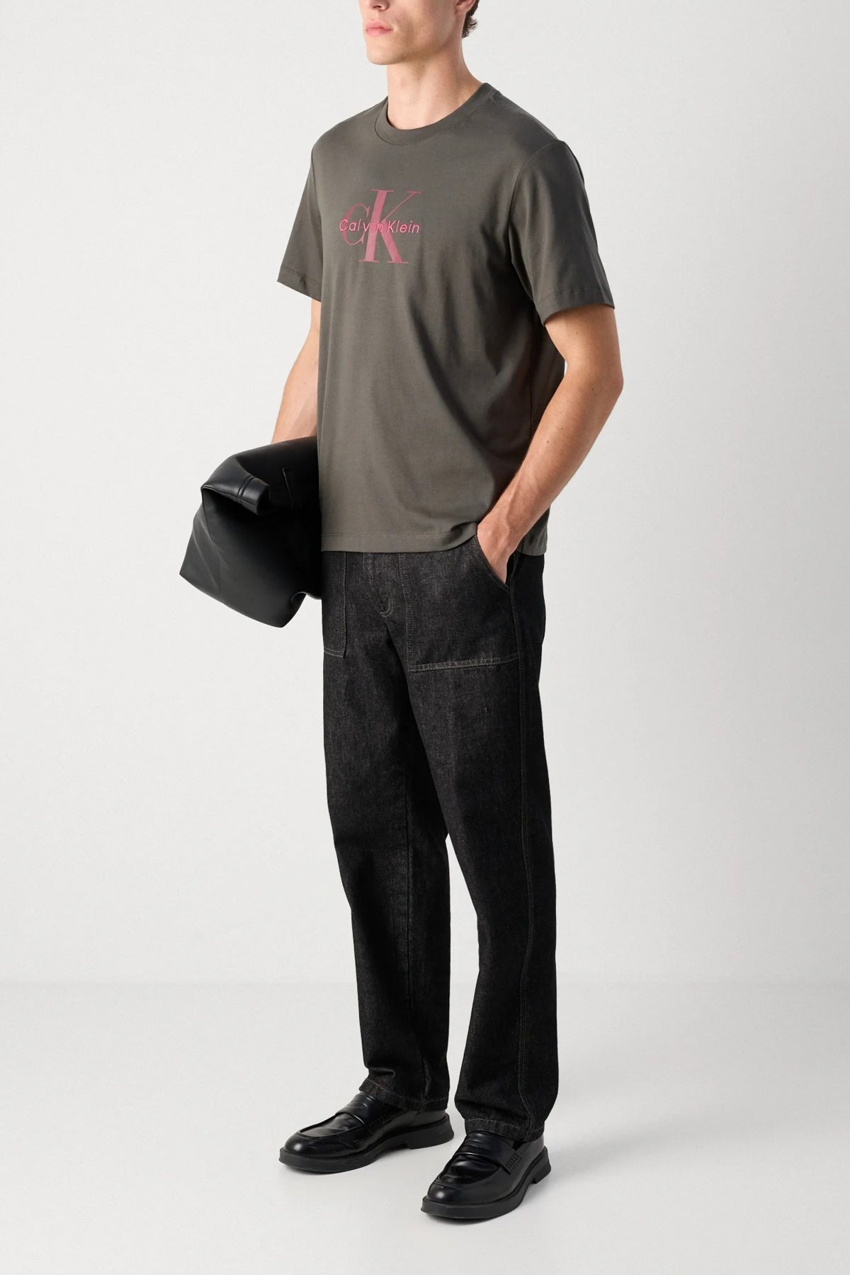 CALVIN KLEIN HERO MONOLOGO TEE S en color MARRON  (4)