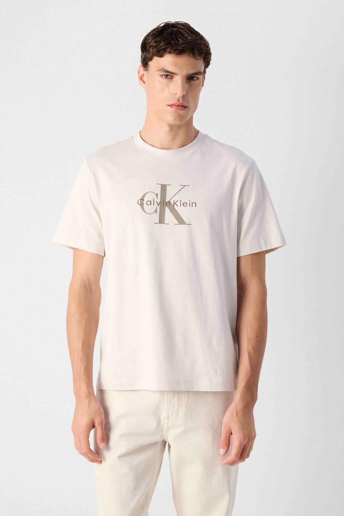 CALVIN KLEIN HERO MONOLOGO TEE S en color BLANCO  (1)