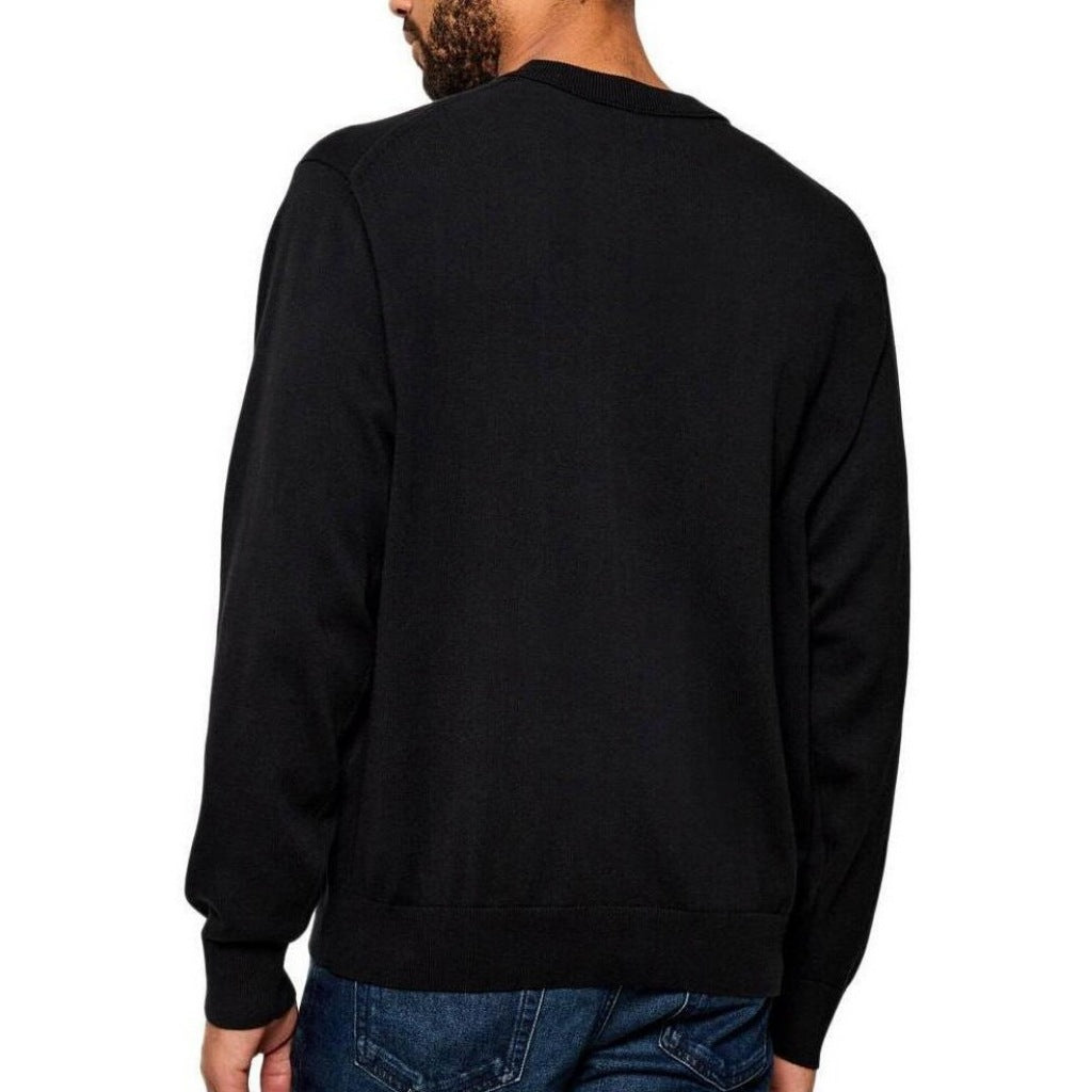 CALVIN KLEIN COTTON CREWNK SWEA en color NEGRO  (4)