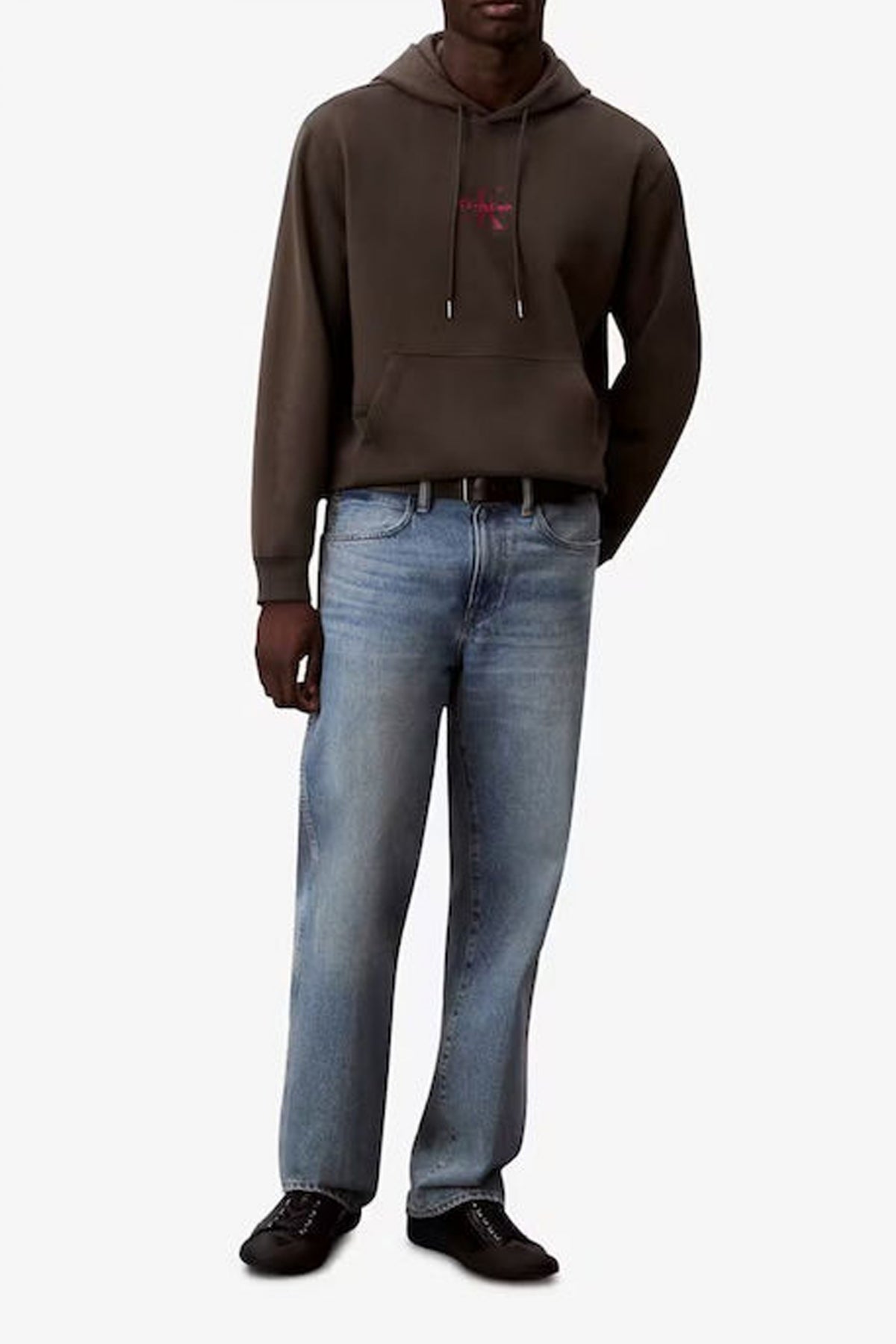 CALVIN KLEIN LS EU TERRY MICRO MON en color MARRON  (4)
