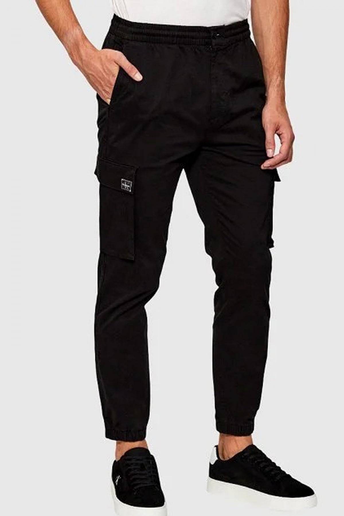 CALVIN KLEIN SKINNY ELASTIC TWILL CAR en color NEGRO  (1)
