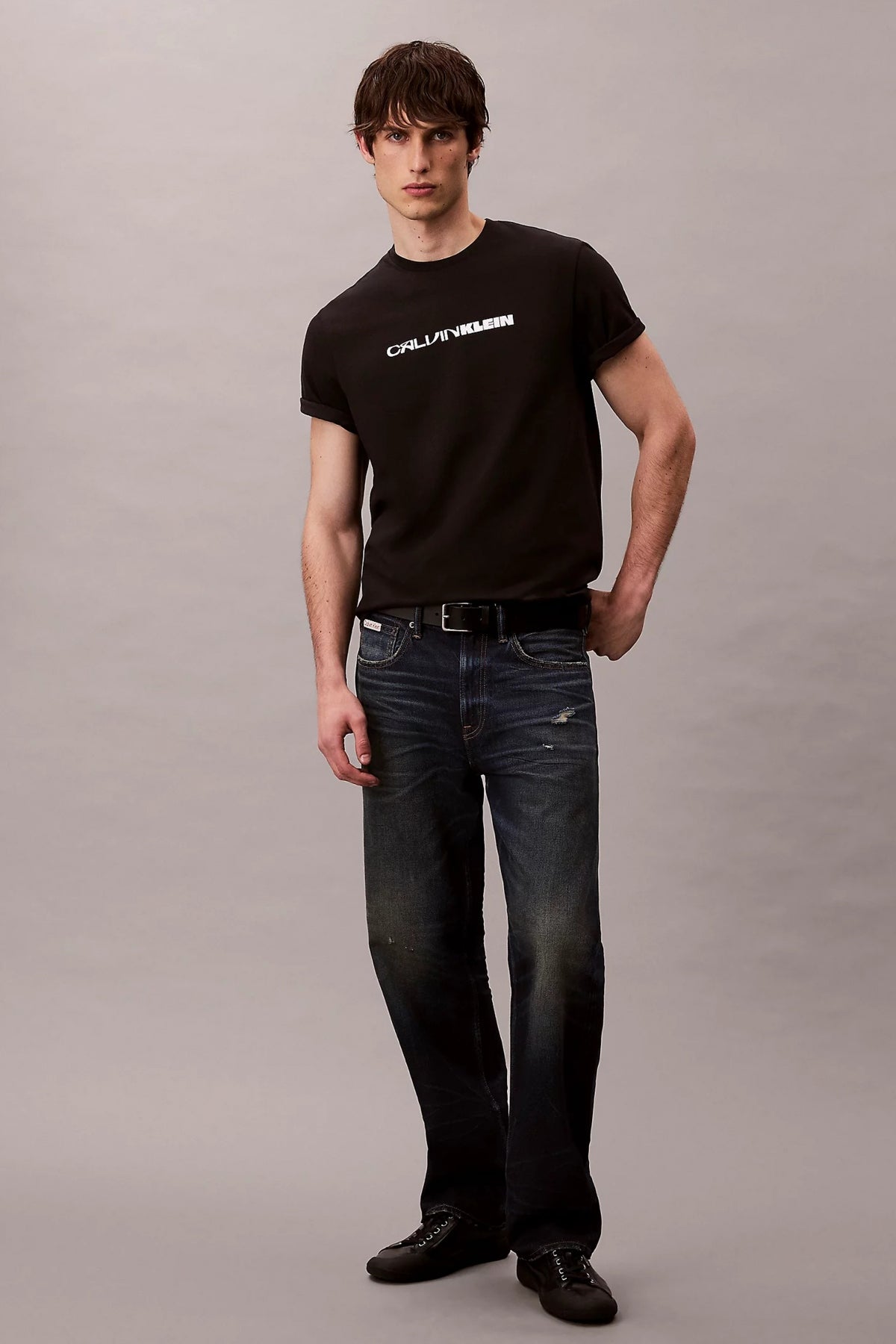 CALVIN KLEIN SS S TC CK STACK GRAPH en color NEGRO  (4)