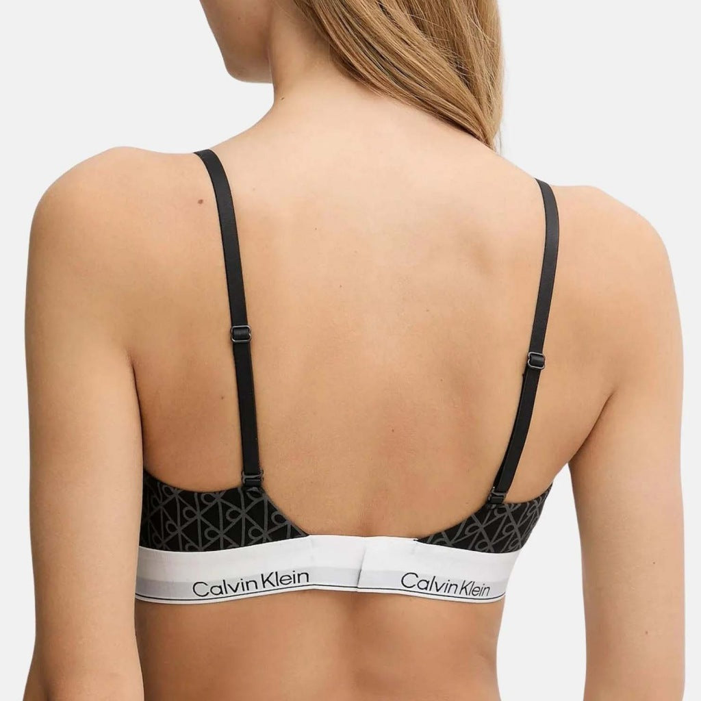 CALVIN KLEIN LIGHTLY LINED TRIANGLE en color NEGRO  (5)