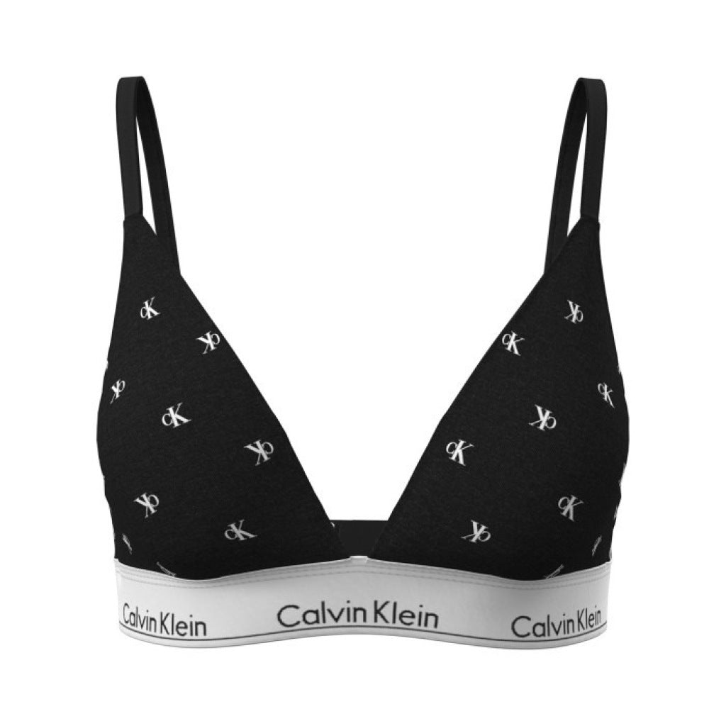CALVIN KLEIN LIGHTLY LINED TRIANGLE en color NEGRO  (4)