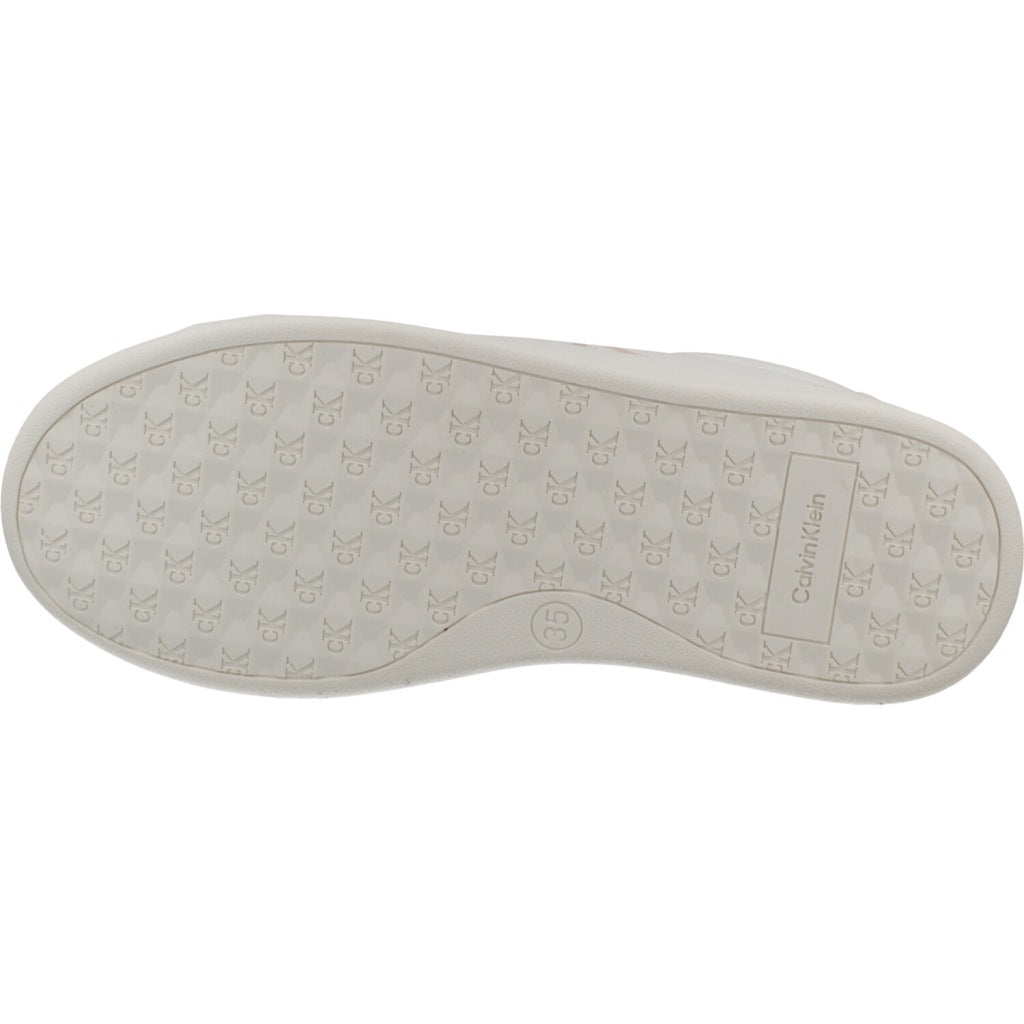 CALVIN KLEIN LOW CUT LACE UP SNEAKER en color BLANCO  (6)