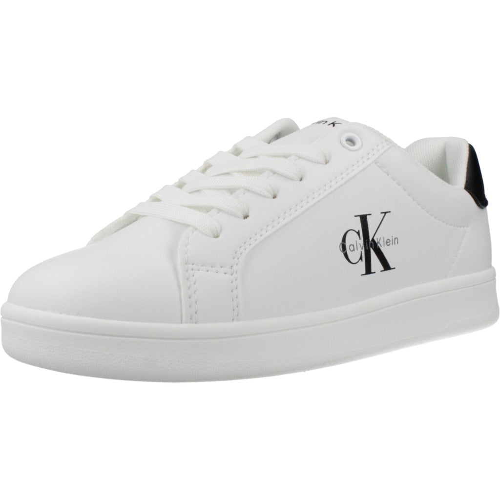 CALVIN KLEIN LOW CUT LACE UP SNEAKER en color BLANCO  (1)