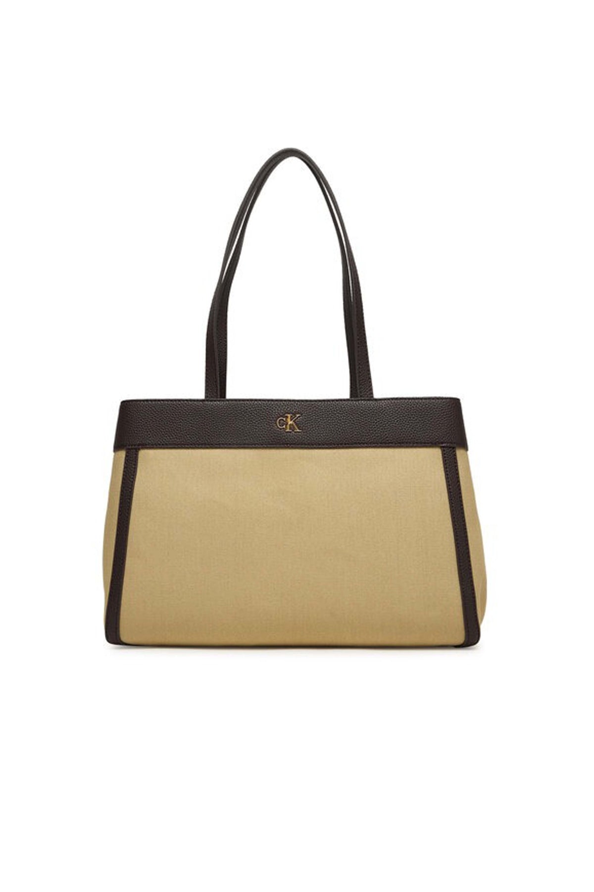 CALVIN KLEIN CANVAS MEDIUM TOTE en color VERDE  (1)