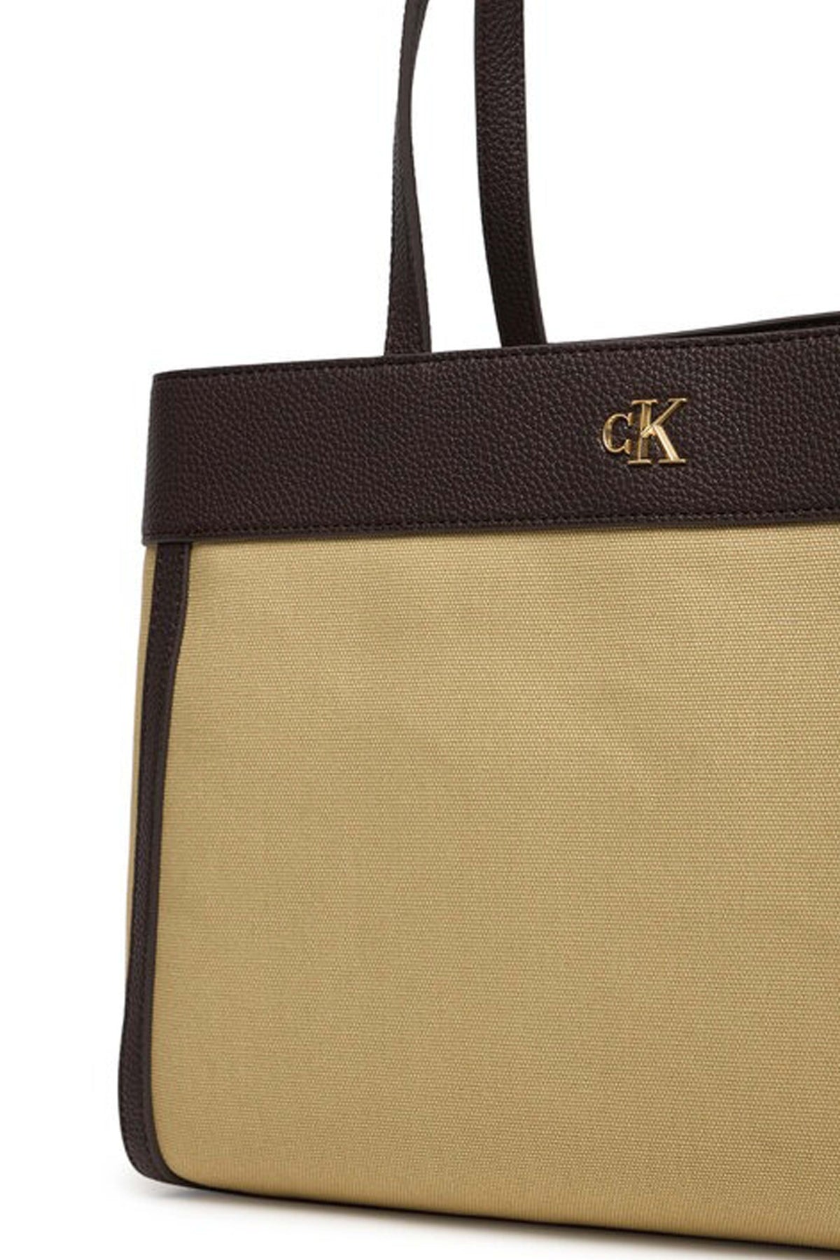 CALVIN KLEIN CANVAS MEDIUM TOTE en color VERDE  (3)