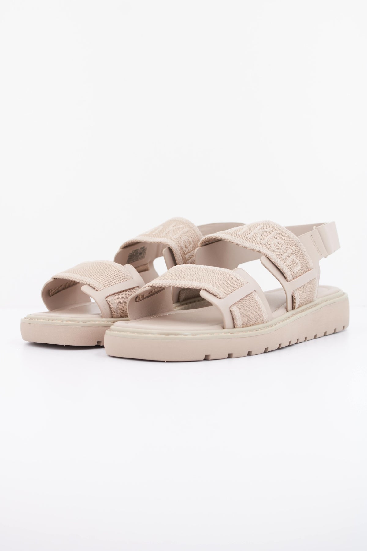 CALVIN KLEIN SQ MOLDED SANDAL WEBB en color BEIS  (2)