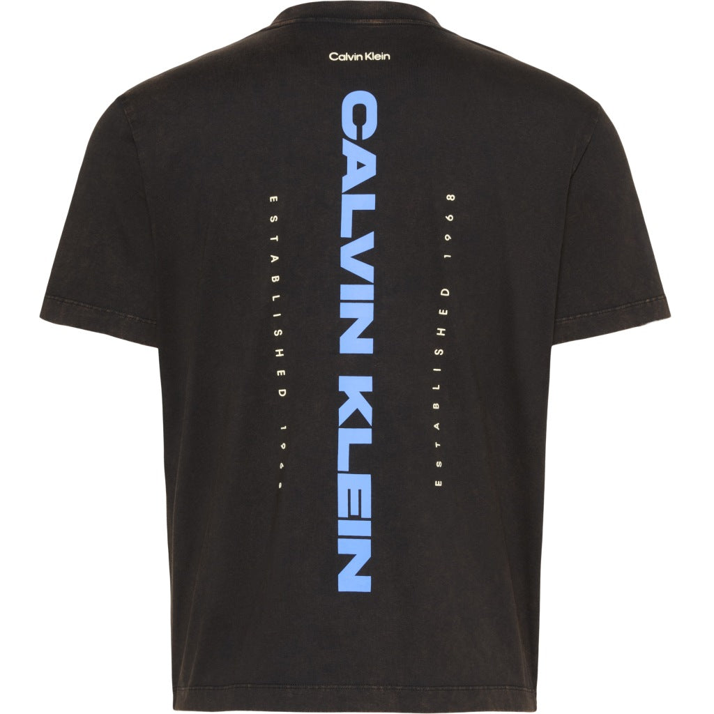 CALVIN KLEIN LVRGG WASHED SPINE GRAPHIC TEE en color NEGRO  (5)
