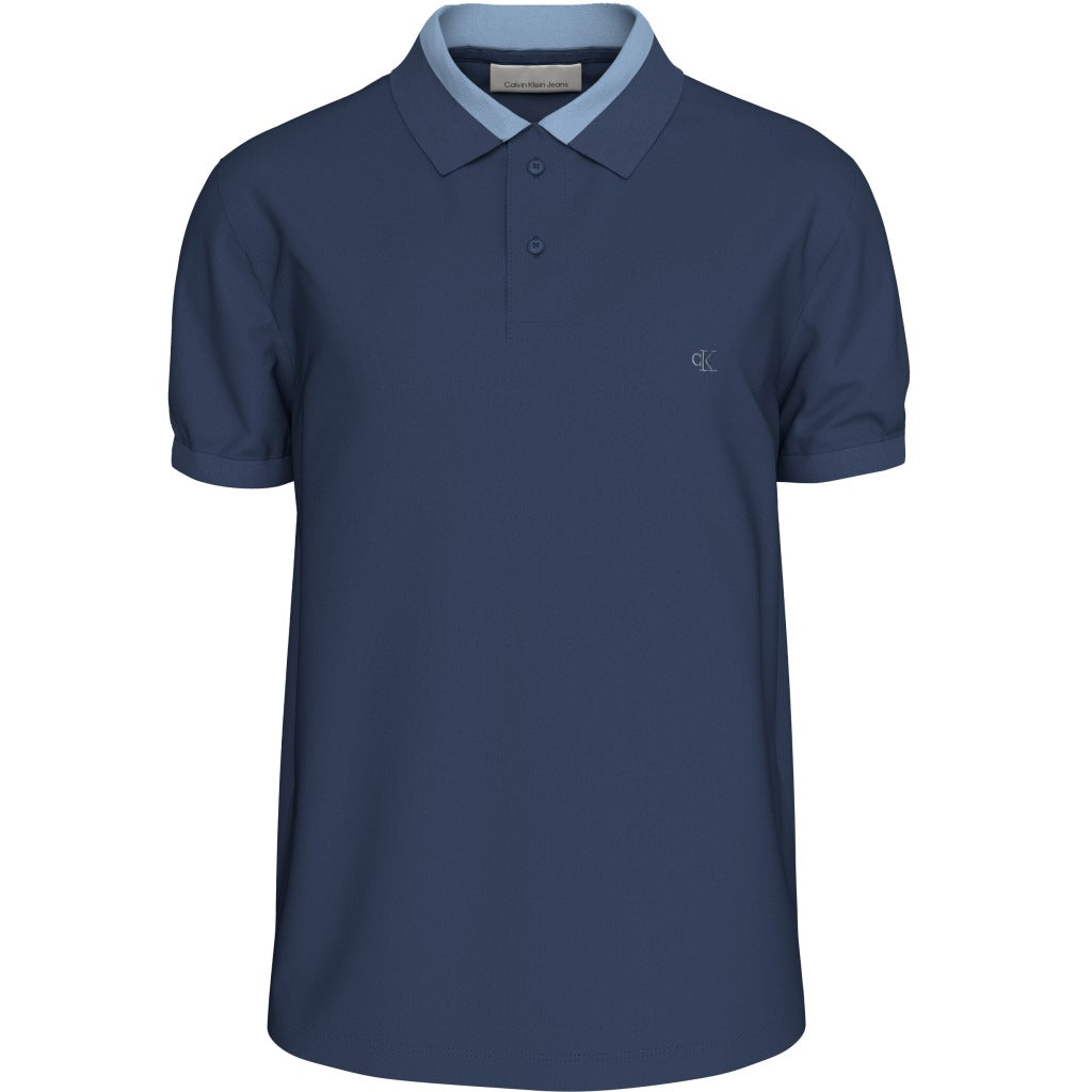 CALVIN KLEIN LVRGG CASUAL PIQUE COLLAR BLOC en color AZUL  (4)