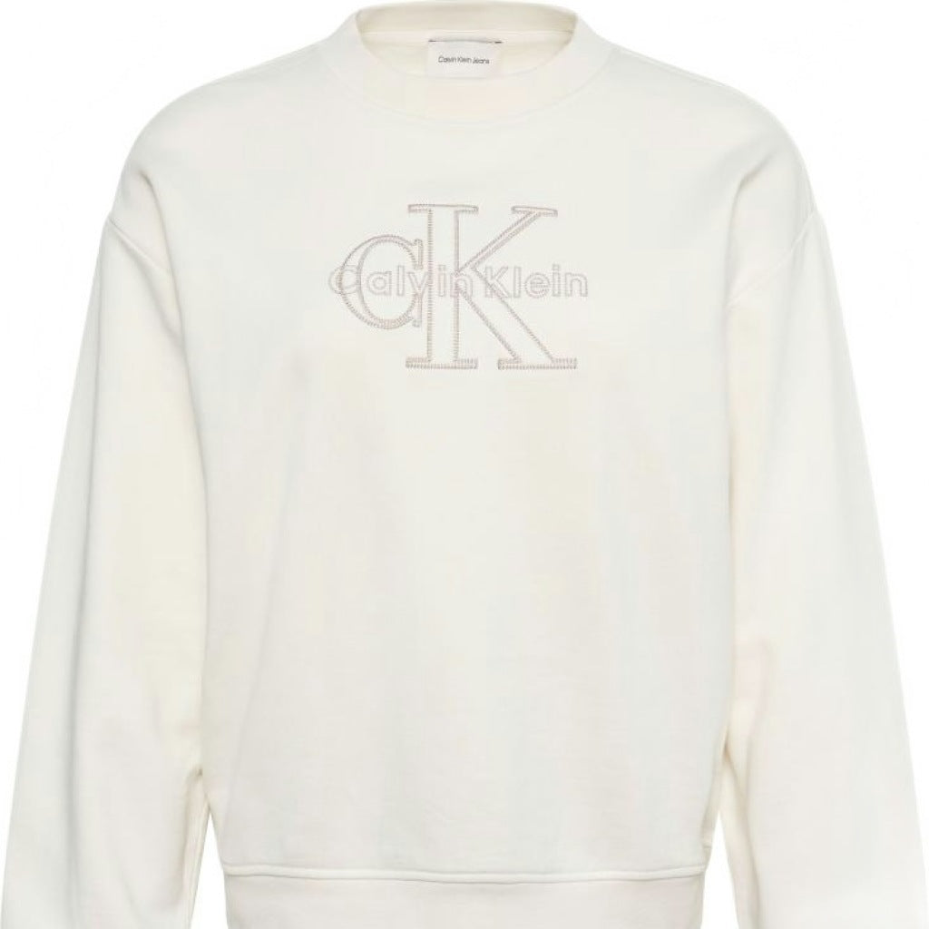CALVIN KLEIN LVGG LS BABY TERRY SEASONAl en color BLANCO  (4)