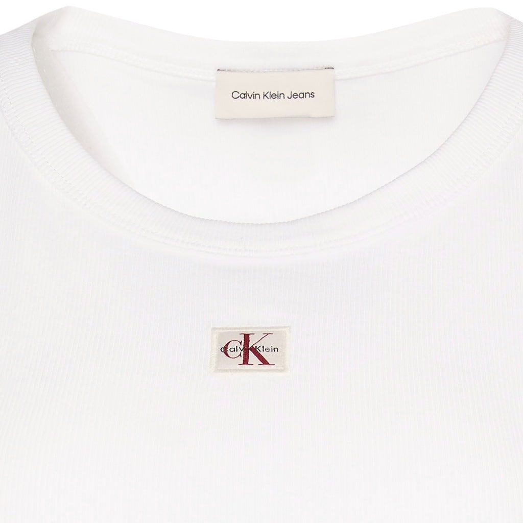 CALVIN KLEIN LVCG WOVEN LABEL X BABY en color BLANCO  (6)