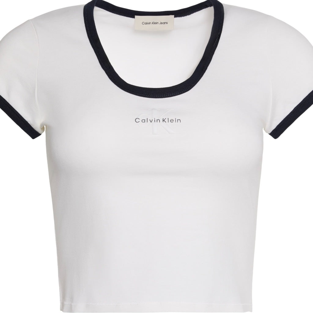 CALVIN KLEIN LVGG SS MONOLOGO SCOOP en color BLANCO  (4)