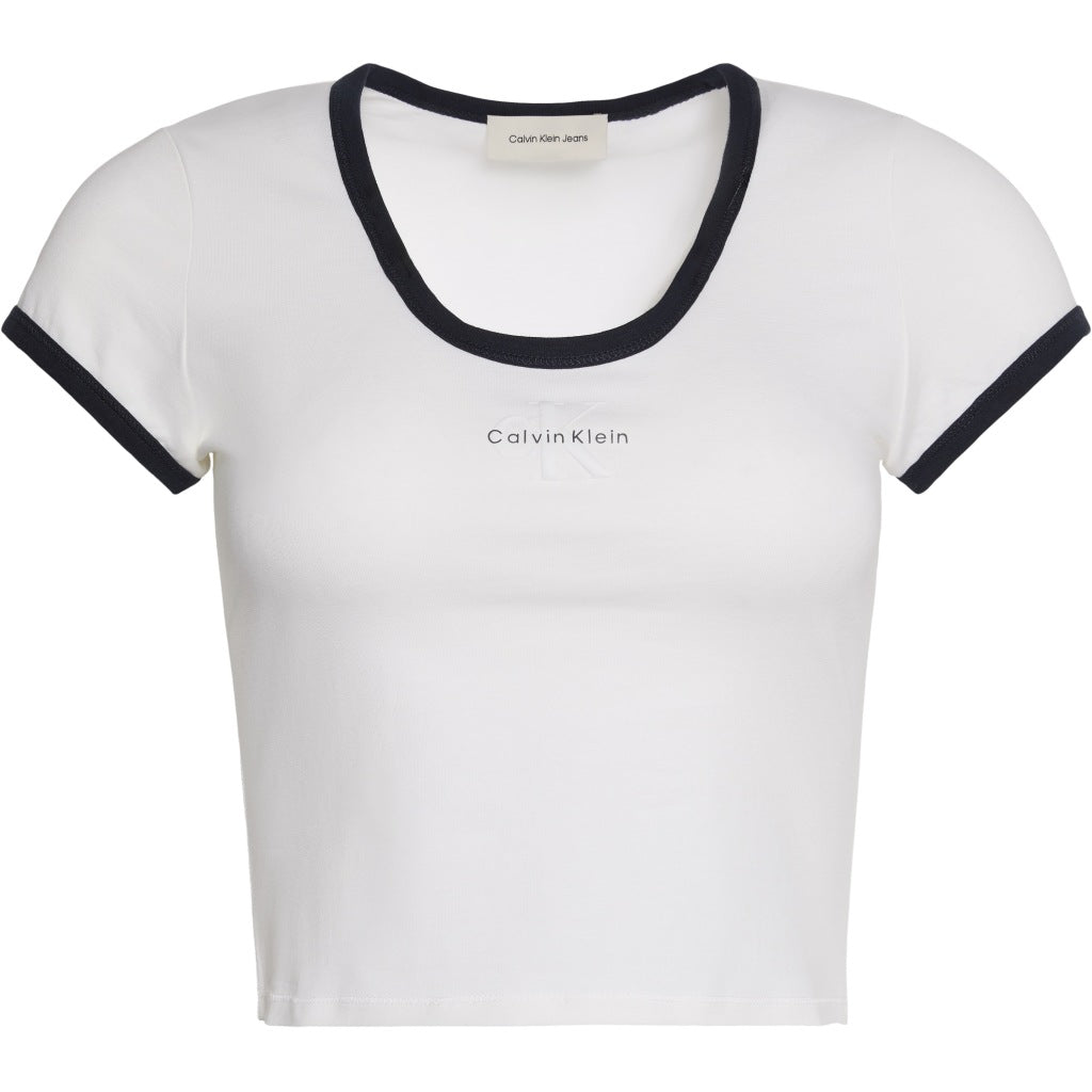CALVIN KLEIN LVGG SS MONOLOGO SCOOP en color BLANCO  (5)