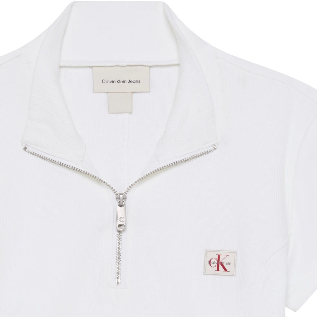 CALVIN KLEIN LVGG SS WOVEN LABEL X BABY en color BLANCO  (6)