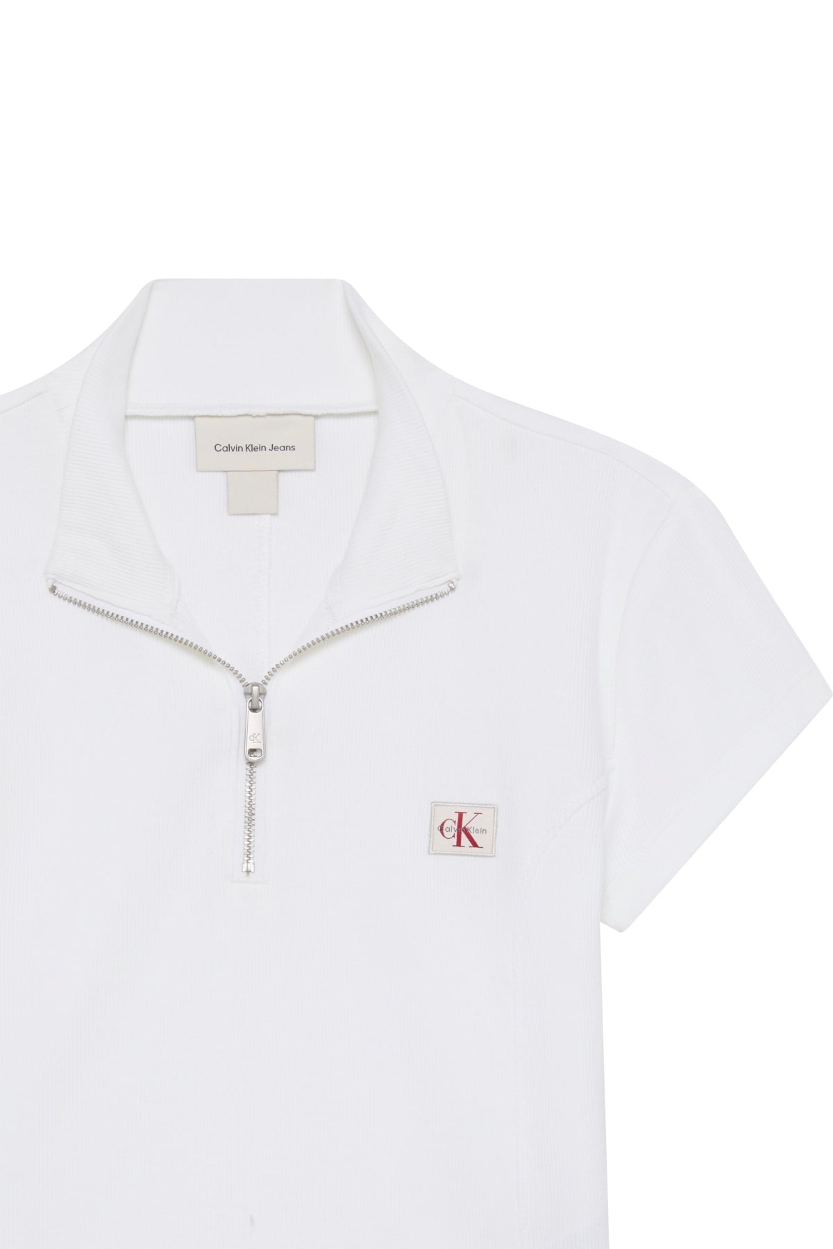 CALVIN KLEIN LVGG SS WOVEN LABEL X BABY en color BLANCO  (3)