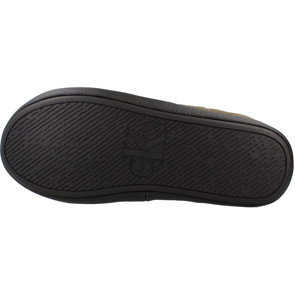 CALVIN KLEIN HMHM HOME SLIPPER QUILTED RIP en color VERDE  (6)