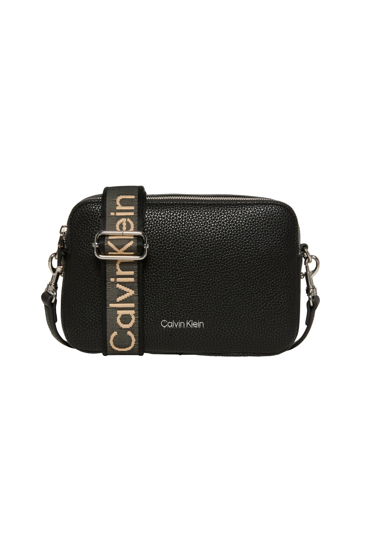CALVIN KLEIN LVFG WEBBING X STRAP CAMERA en color NEGRO  (1)