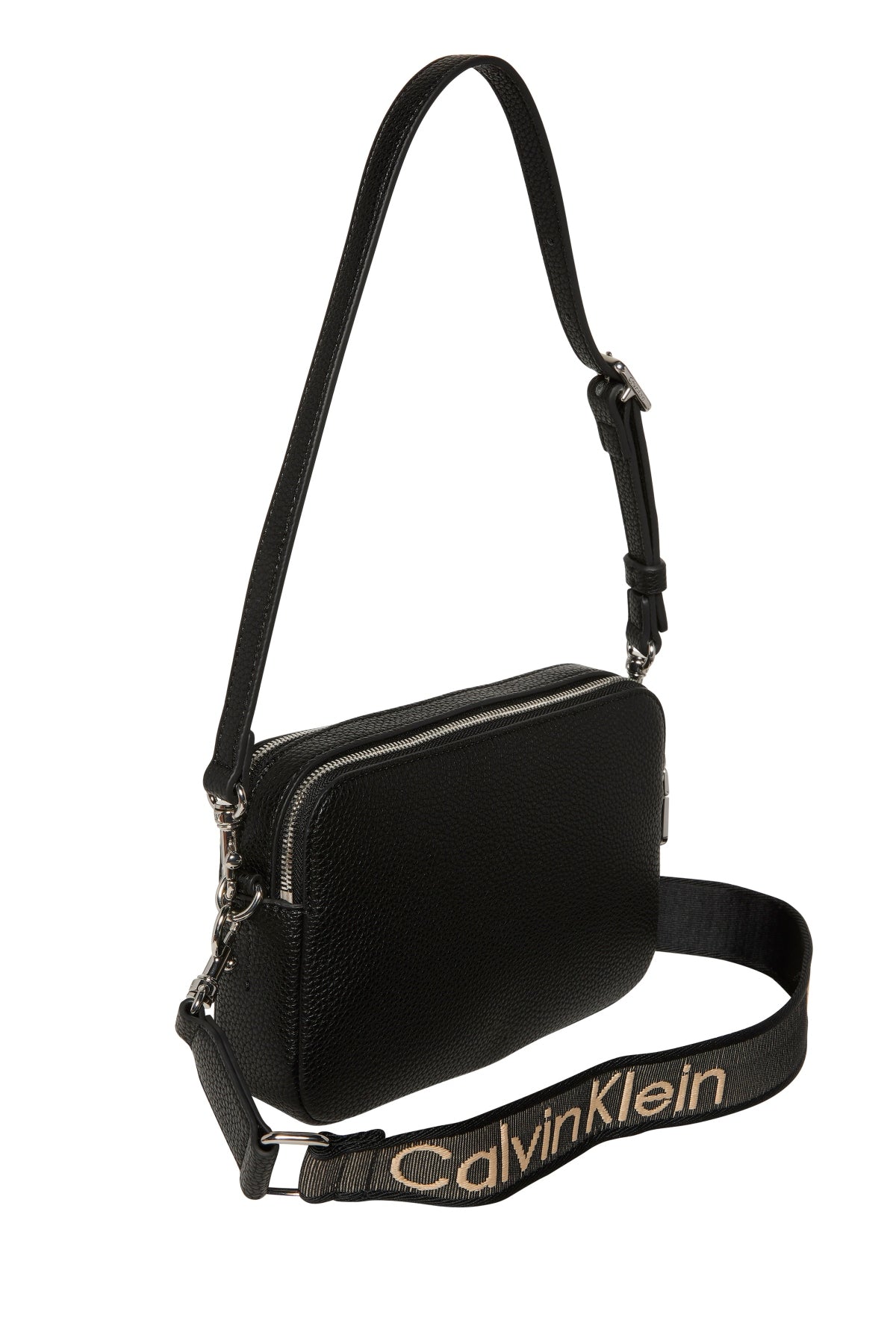 CALVIN KLEIN LVFG WEBBING X STRAP CAMERA en color NEGRO  (2)
