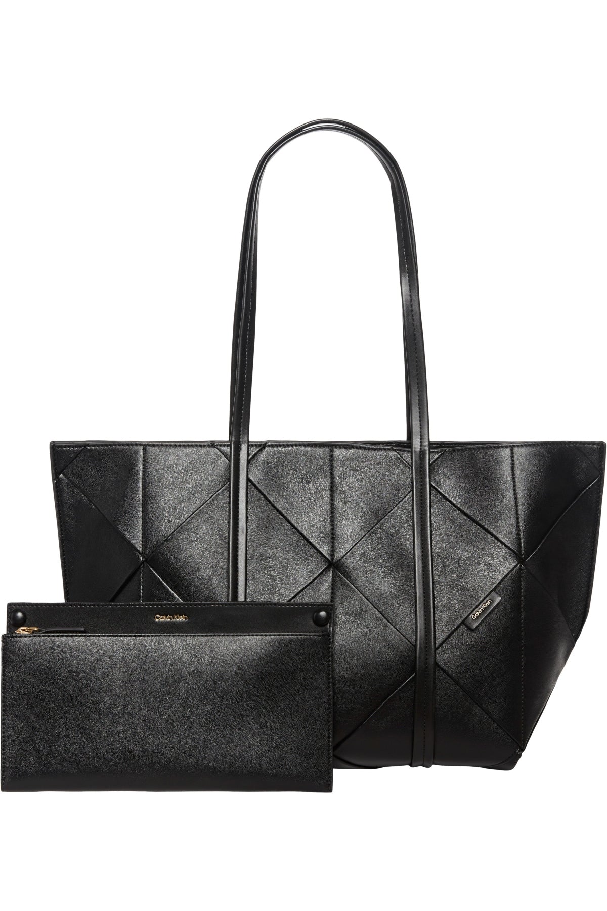 CALVIN KLEIN LVFG WOVEN MEDIUM CARRYALL en color NEGRO  (1)