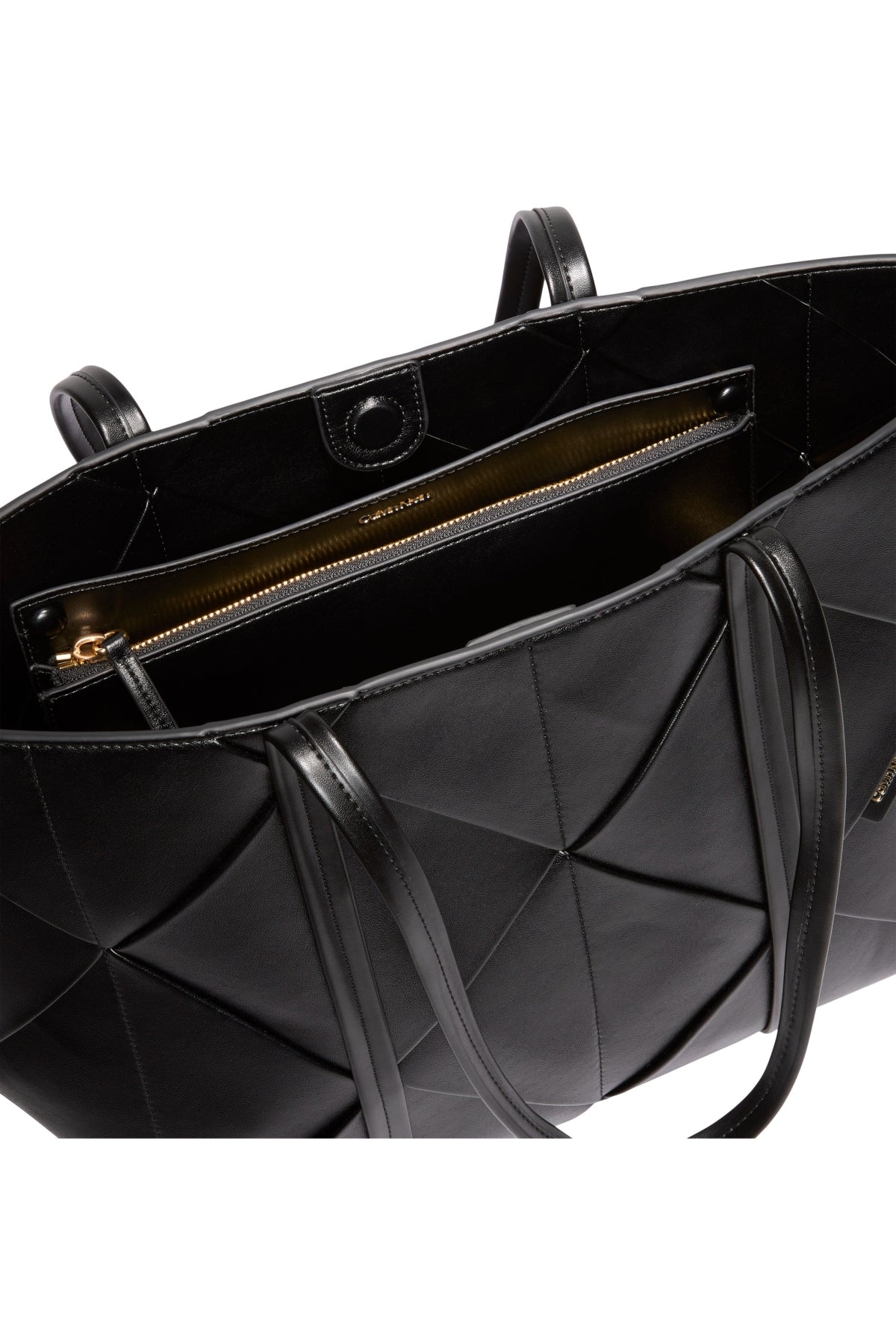 CALVIN KLEIN LVFG WOVEN MEDIUM CARRYALL en color NEGRO  (3)
