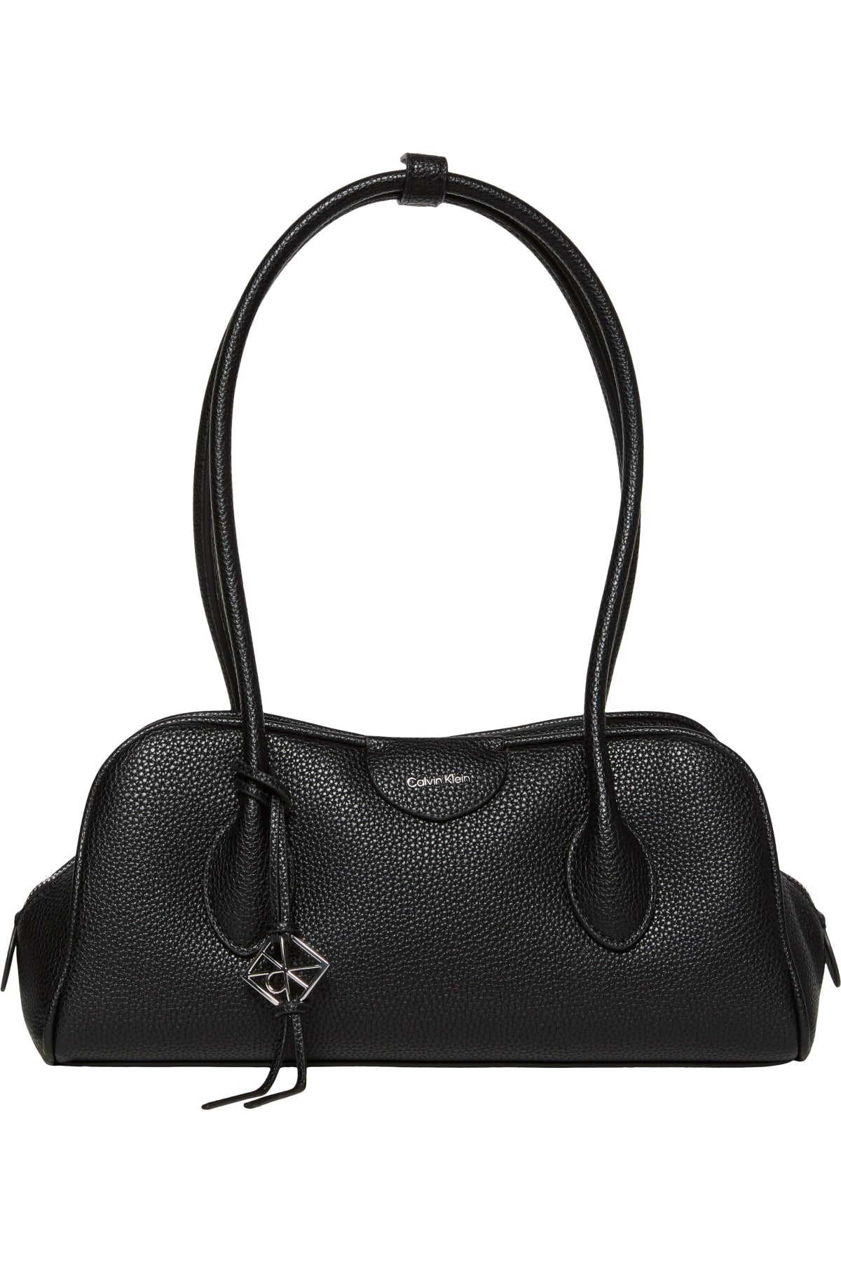 CALVIN KLEIN LVFG EMBLEM TRIO PEBBLE BAG en color NEGRO  (1)