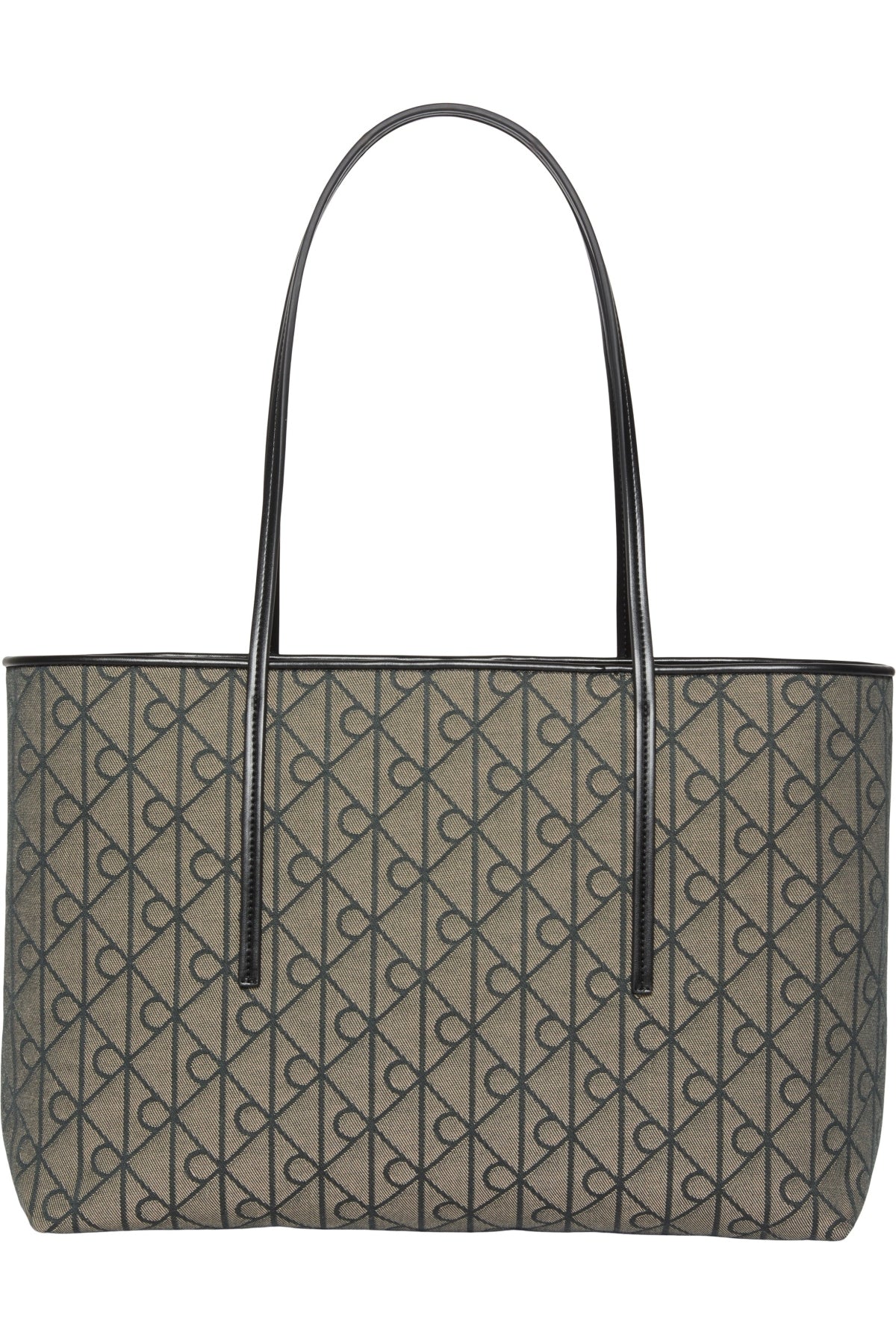 CALVIN KLEIN LVFG EMBLEM AOP JACQUARD TOTE en color MARRON  (2)