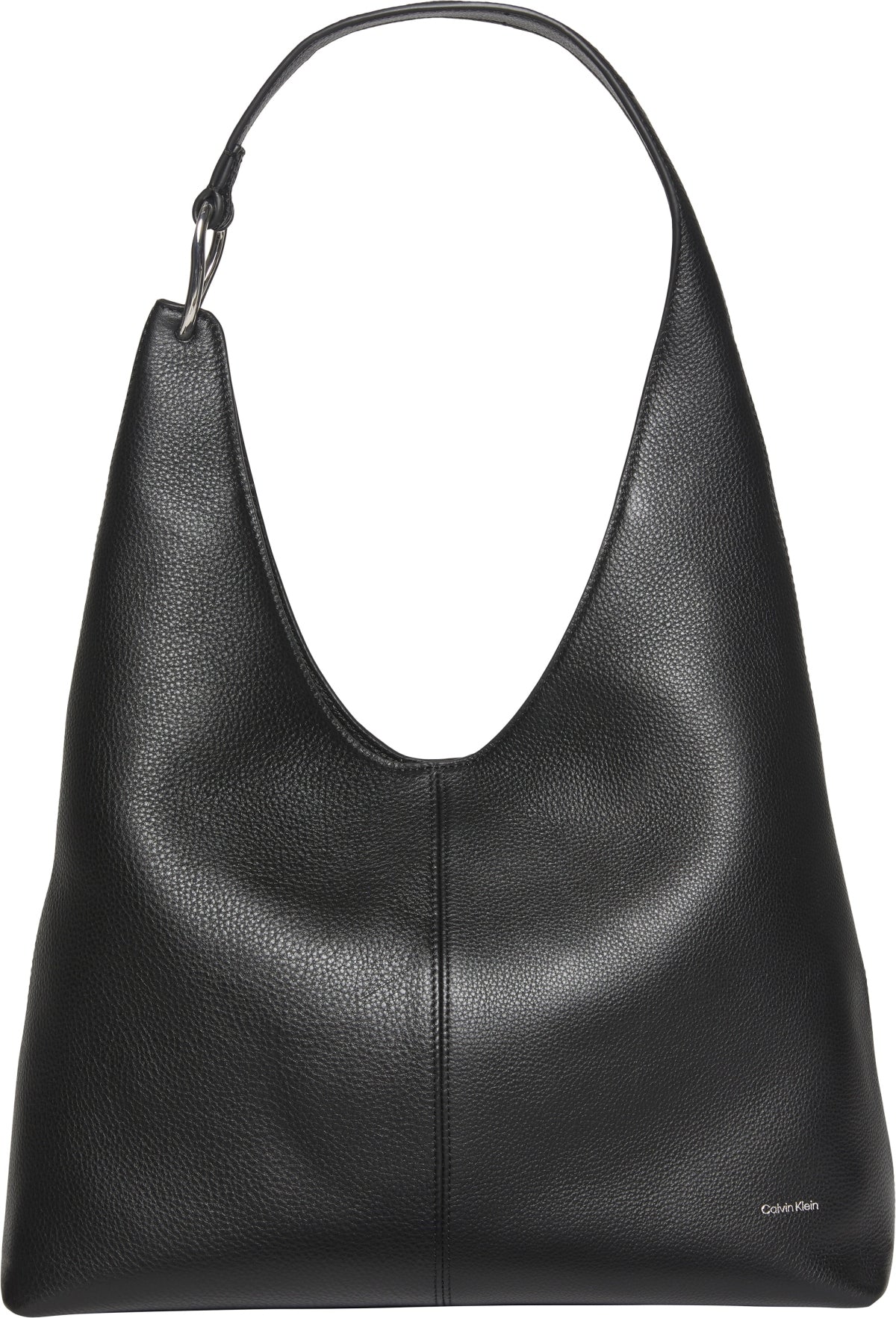 CALVIN KLEIN LVFG SLOUCHY LEATHER SHOULDER en color NEGRO  (1)