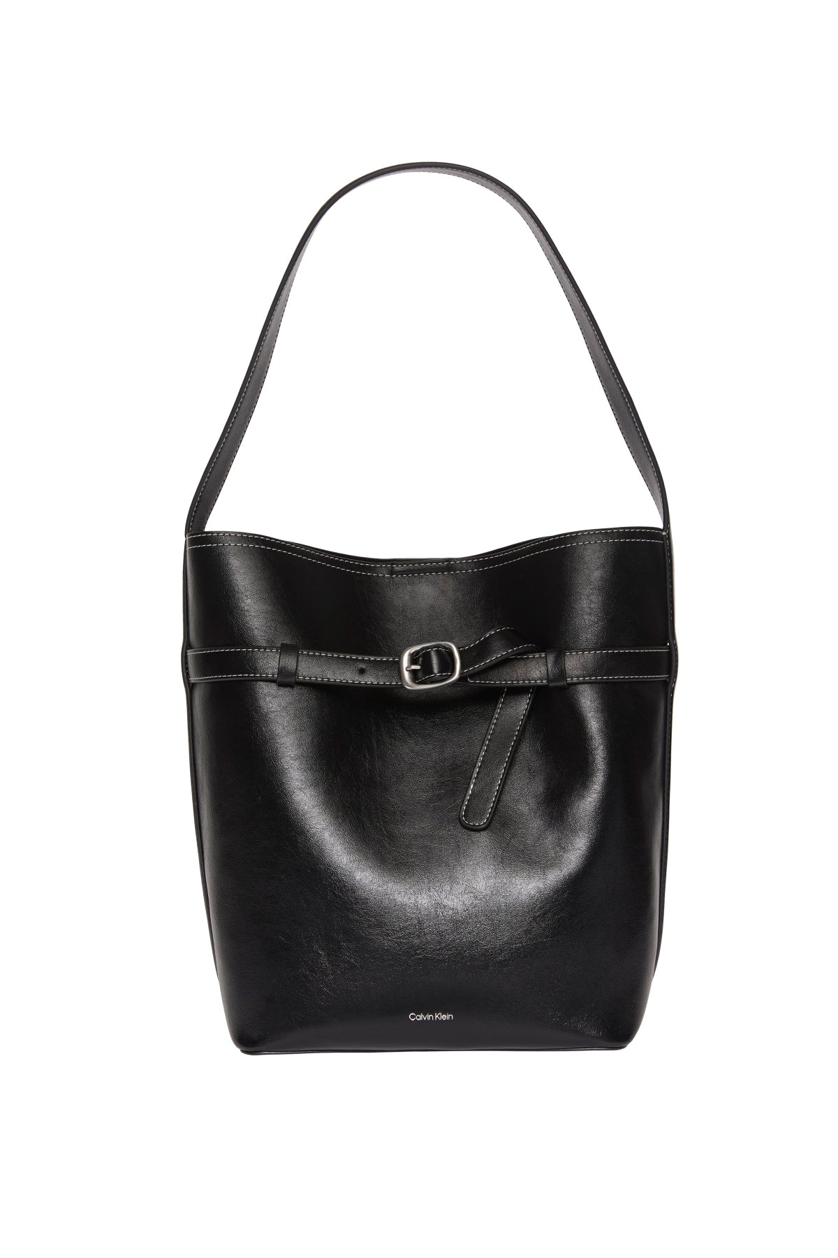 CALVIN KLEIN LVFG BUCKLE MEDIUM BUCKET en color NEGRO  (1)