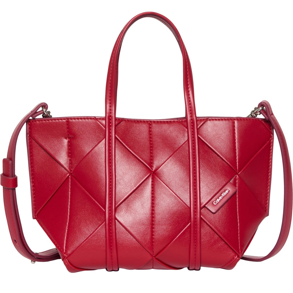 CALVIN KLEIN LVFG WOVEN MINI TOTE CROSSBOD en color ROJO  (5)