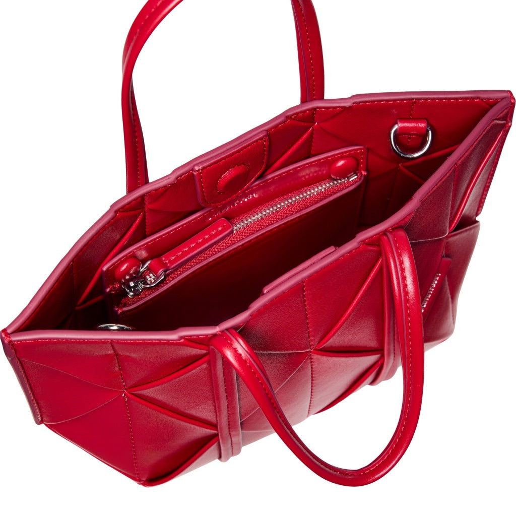 CALVIN KLEIN LVFG WOVEN MINI TOTE CROSSBOD en color ROJO  (6)