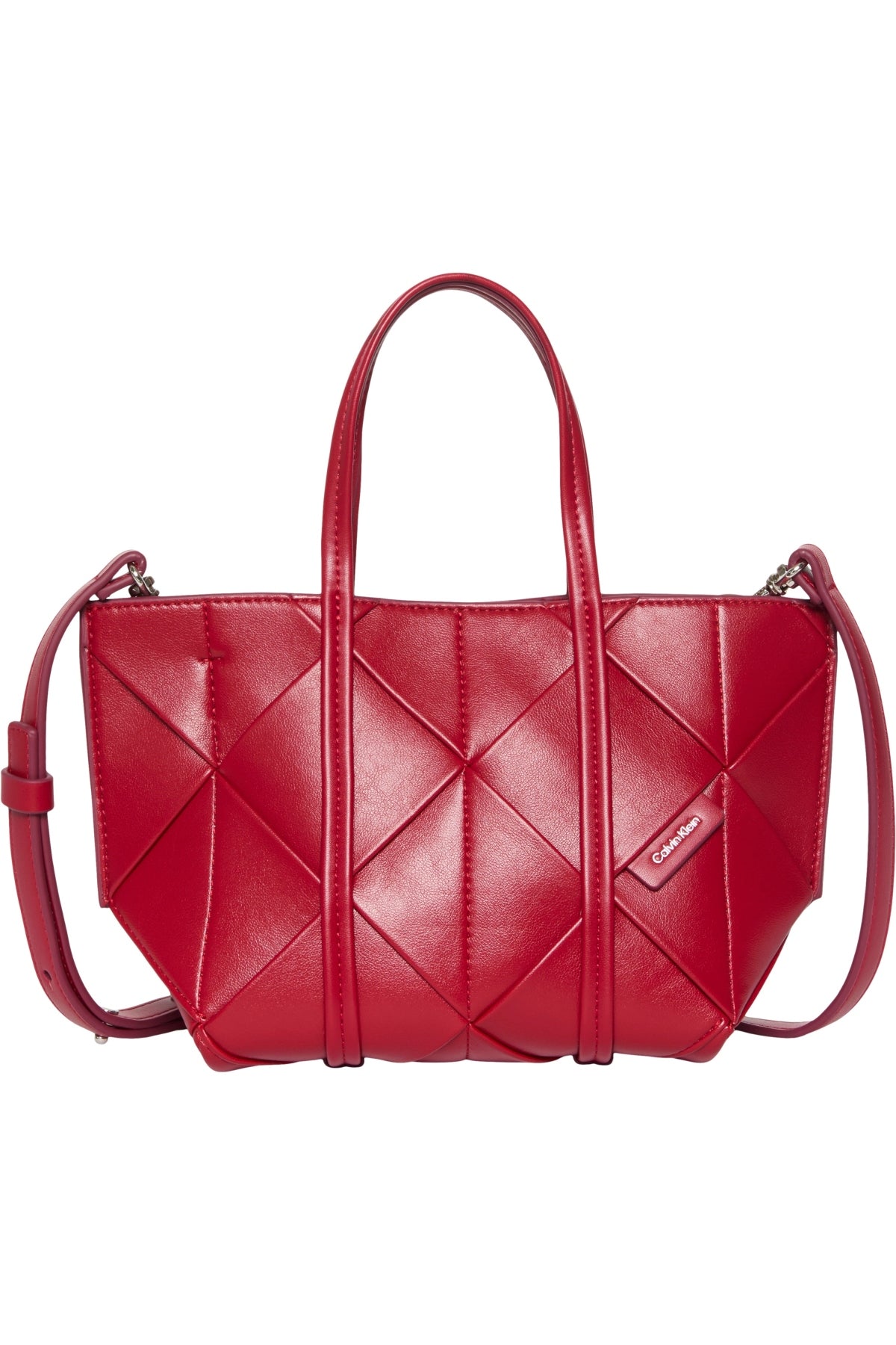 CALVIN KLEIN LVFG WOVEN MINI TOTE CROSSBOD en color ROJO  (2)