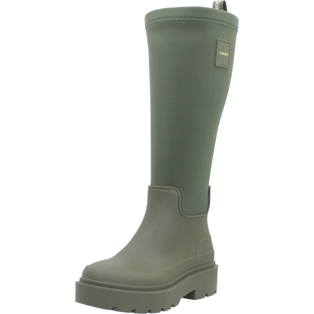 CALVIN KLEIN RAINBOOT HIGH RUBBER NEO en color VERDE  (1)