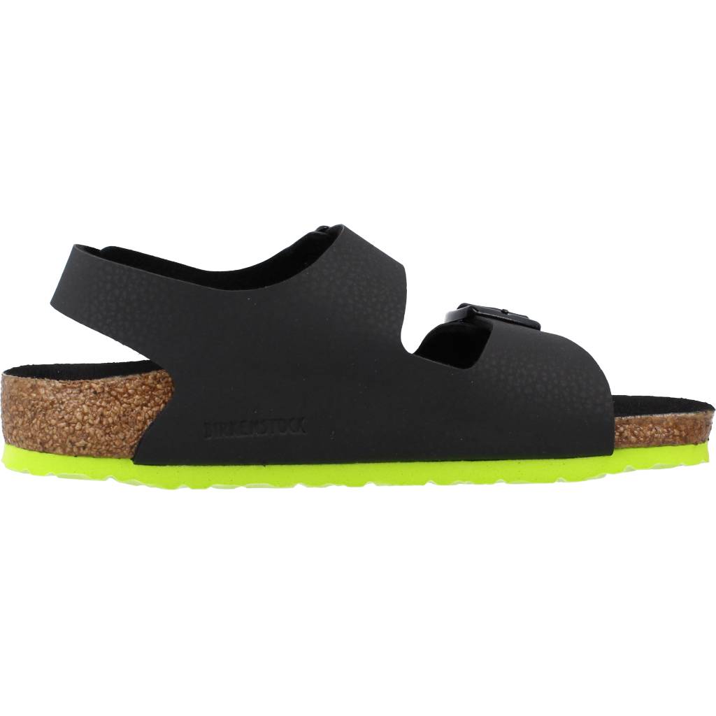 BIRKENSTOCK  MILANO KIDS BF DESERT SOI en color NEGRO  (4)
