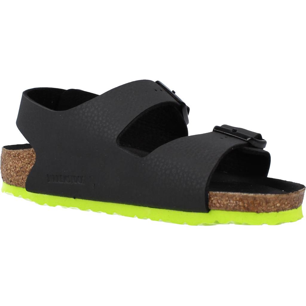 BIRKENSTOCK  MILANO KIDS BF DESERT SOI en color NEGRO  (5)
