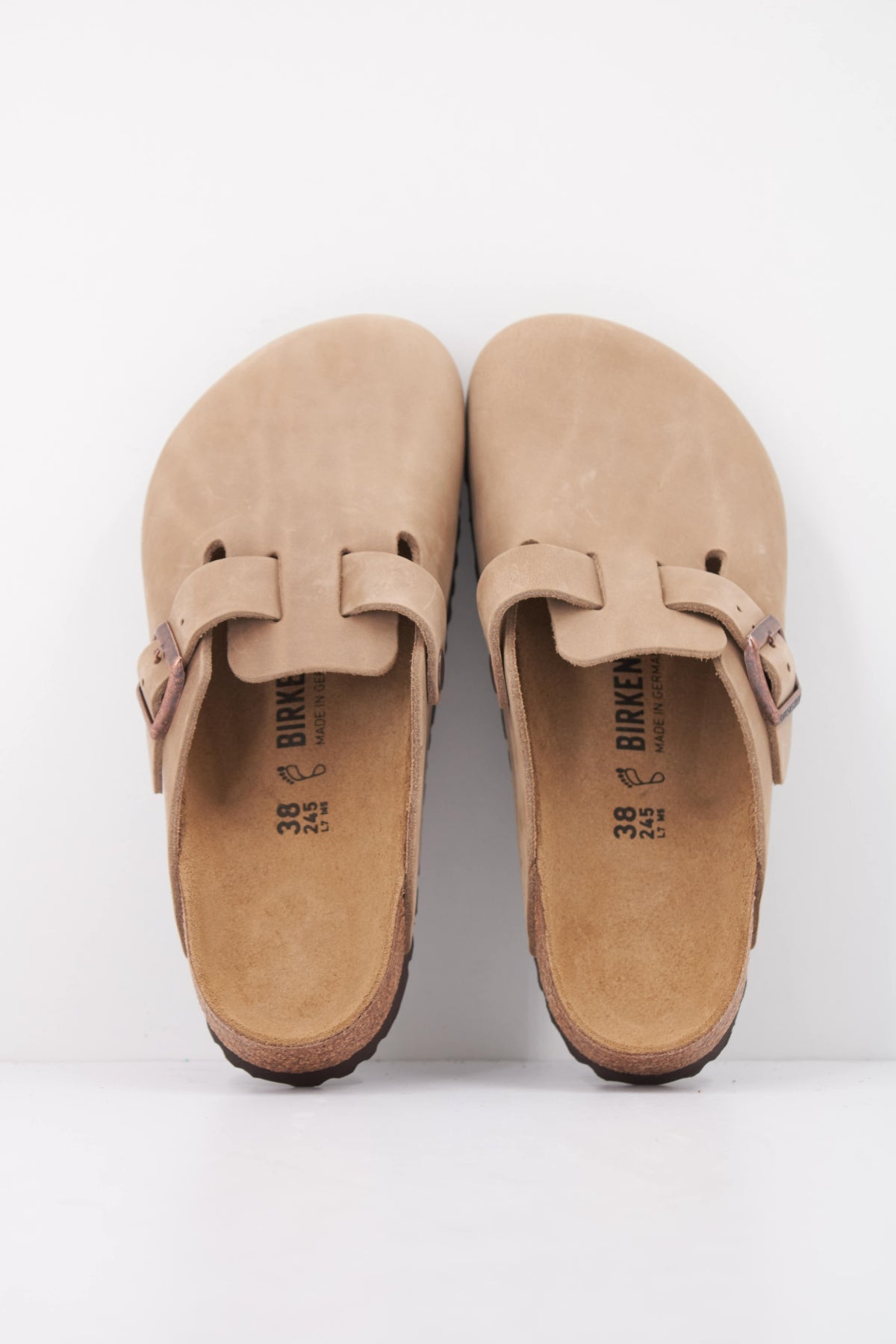 BIRKENSTOCK BOSTON NATURAL LEATHER OIL en color BEIS  (3)