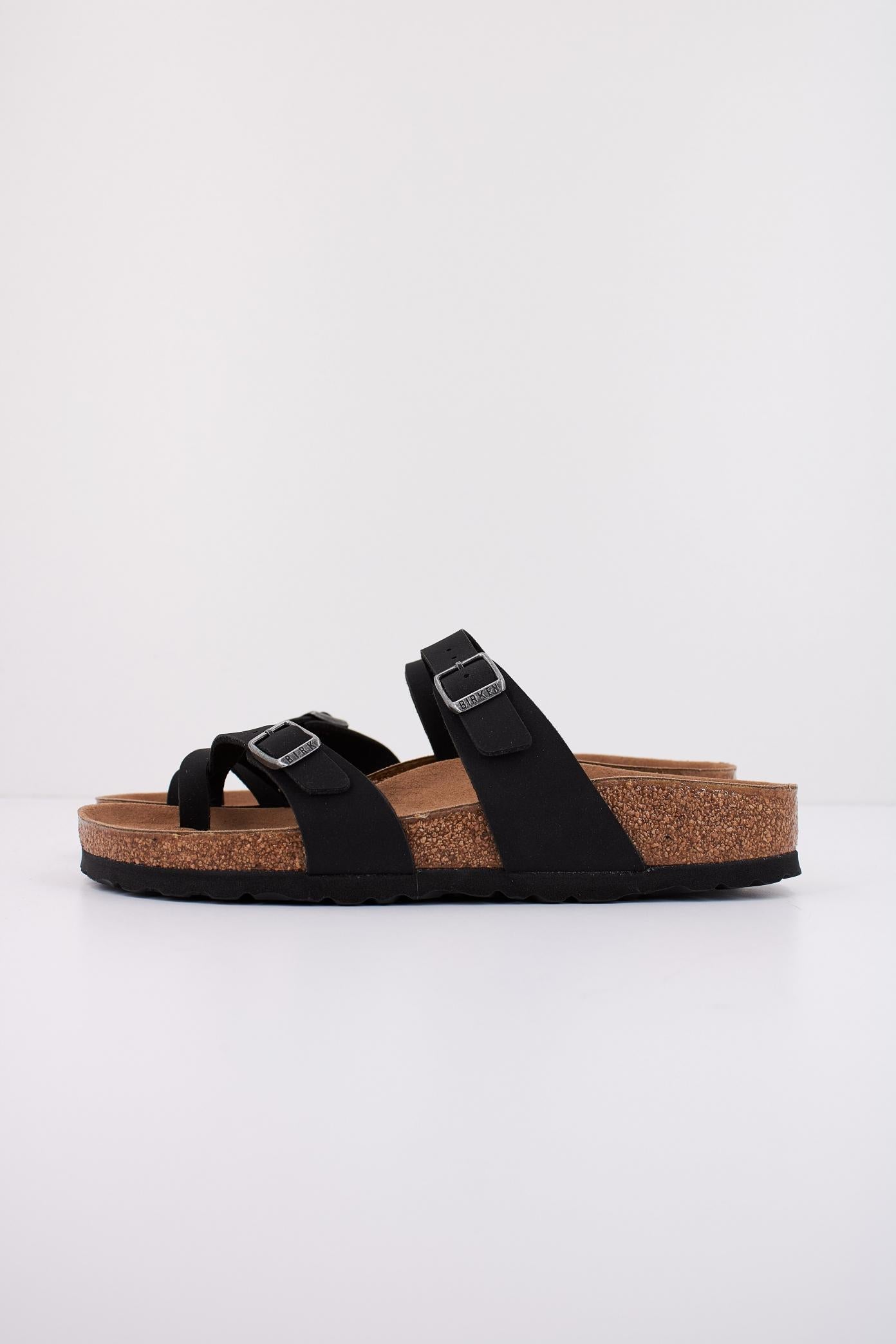 BIRKENSTOCK  MAYARI BIRKO-FLOR NUBUCK en color NEGRO  (1)