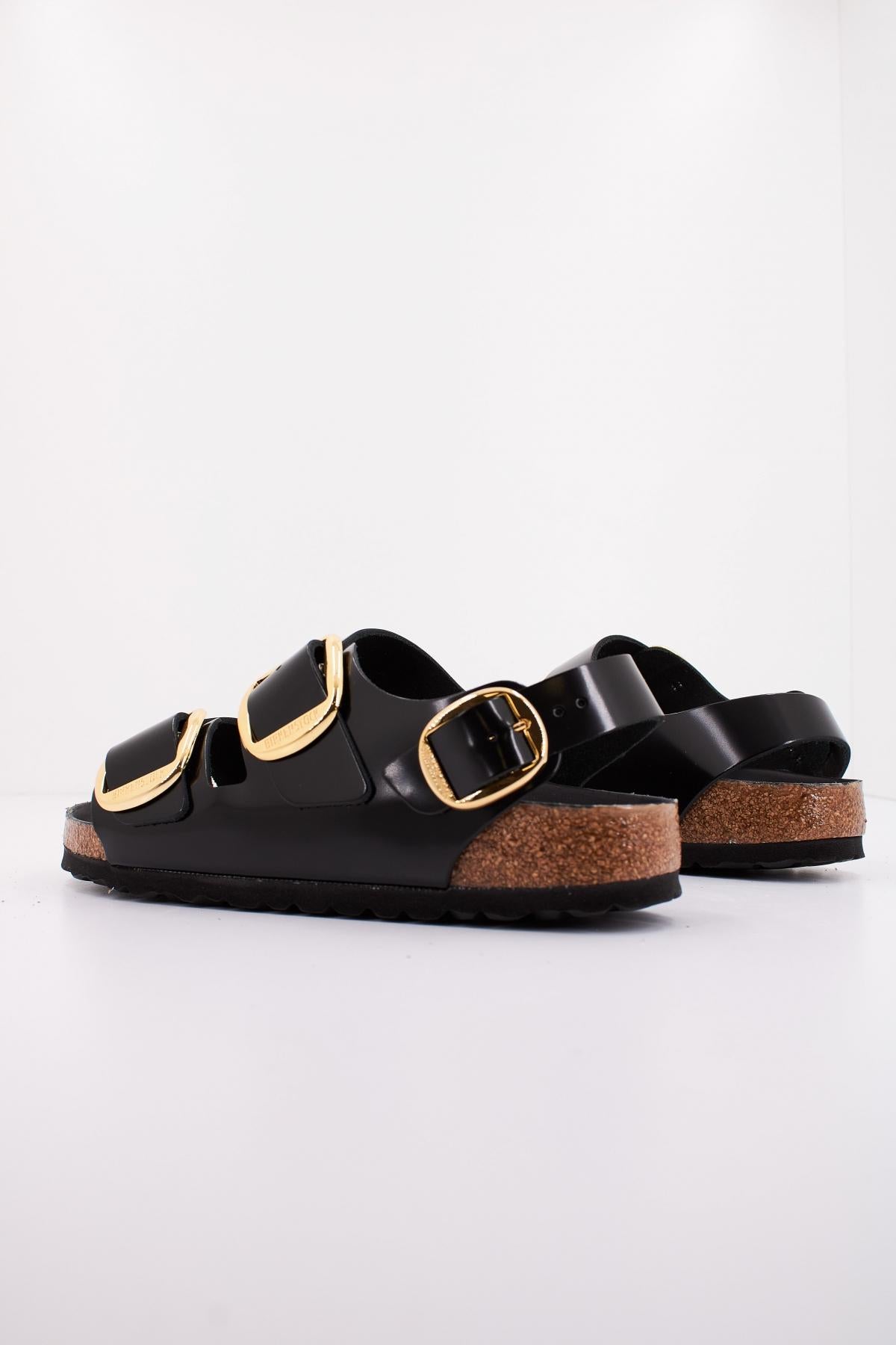 BIRKENSTOCK MILANO BIG BUCKLE NATURAL en color NEGRO  (3)