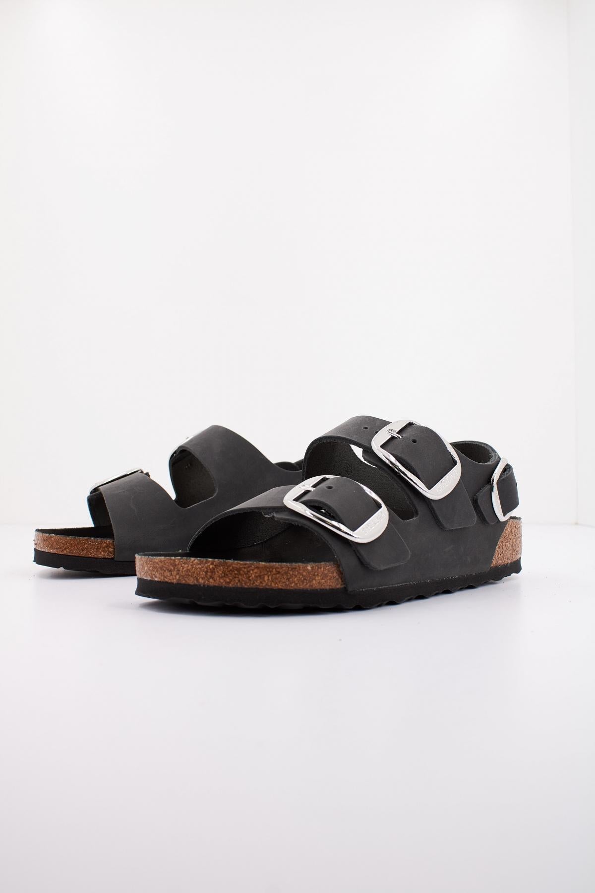BIRKENSTOCK MILANO BIG BUCKLE OILED L en color NEGRO  (2)