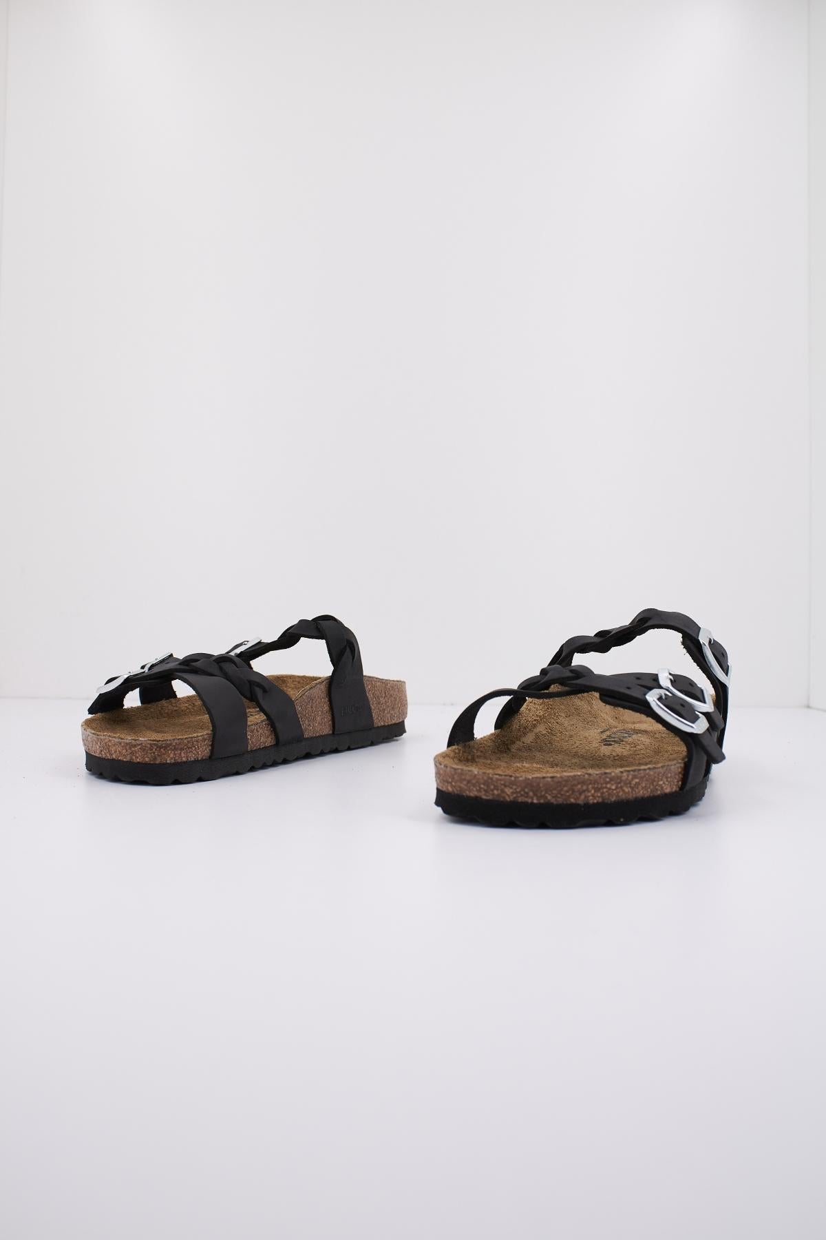 BIRKENSTOCK FRANCA BRAIDED OILED LEAT en color NEGRO  (2)