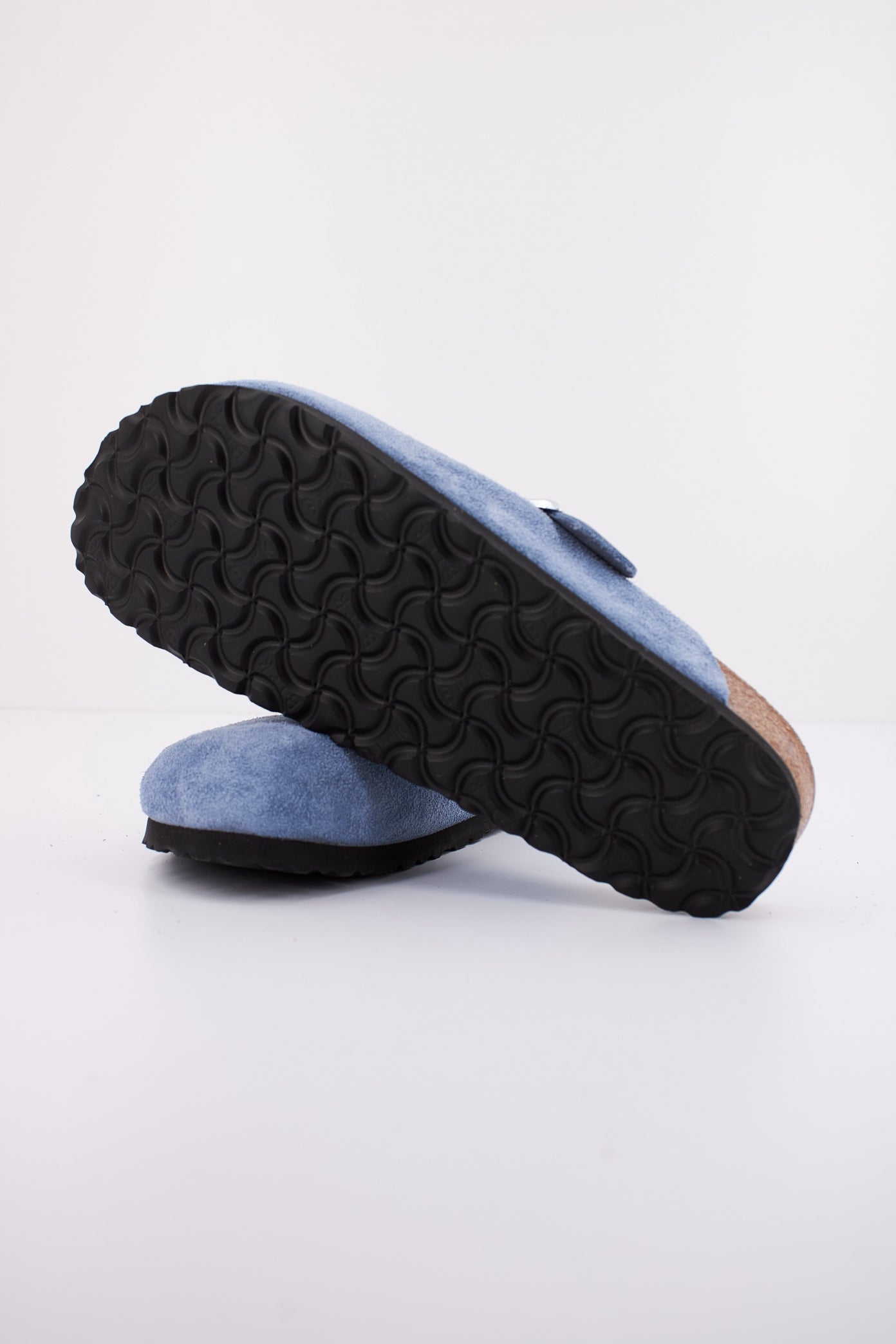 BIRKENSTOCK BOSTON BRAIDED SUEDE en color AZUL  (5)