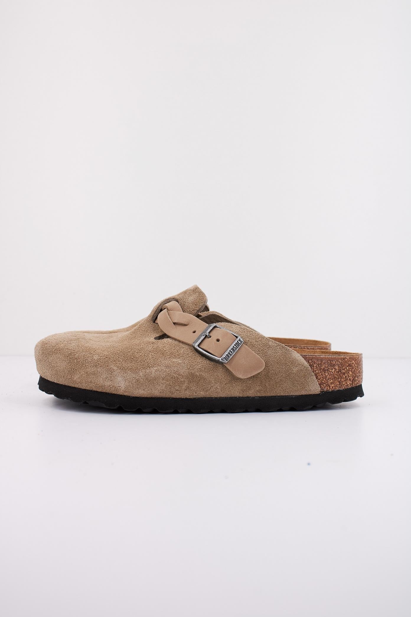 BIRKENSTOCK BOSTON BRAIDED SUEDE LEAT en color BEIS  (1)