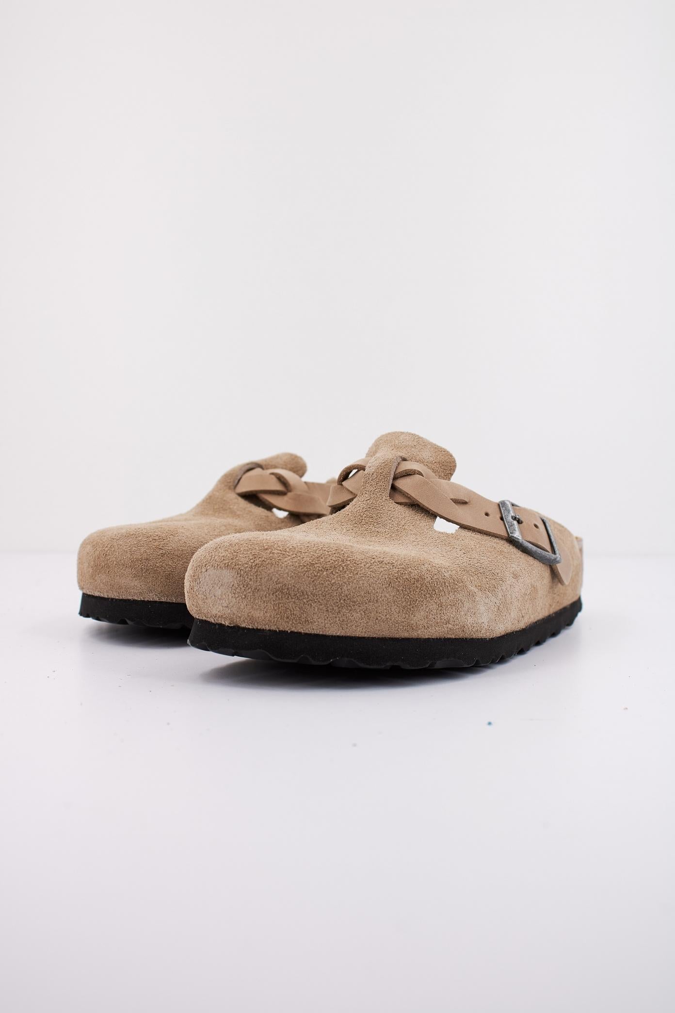 BIRKENSTOCK BOSTON BRAIDED SUEDE LEAT en color BEIS  (2)