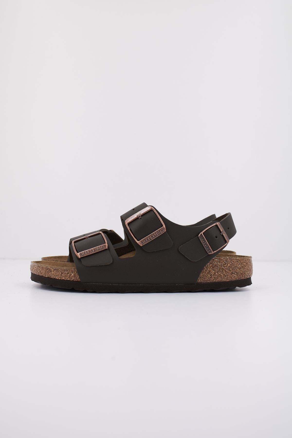BIRKENSTOCK MILANO NATURAL LEATHER en color MARRON  (1)