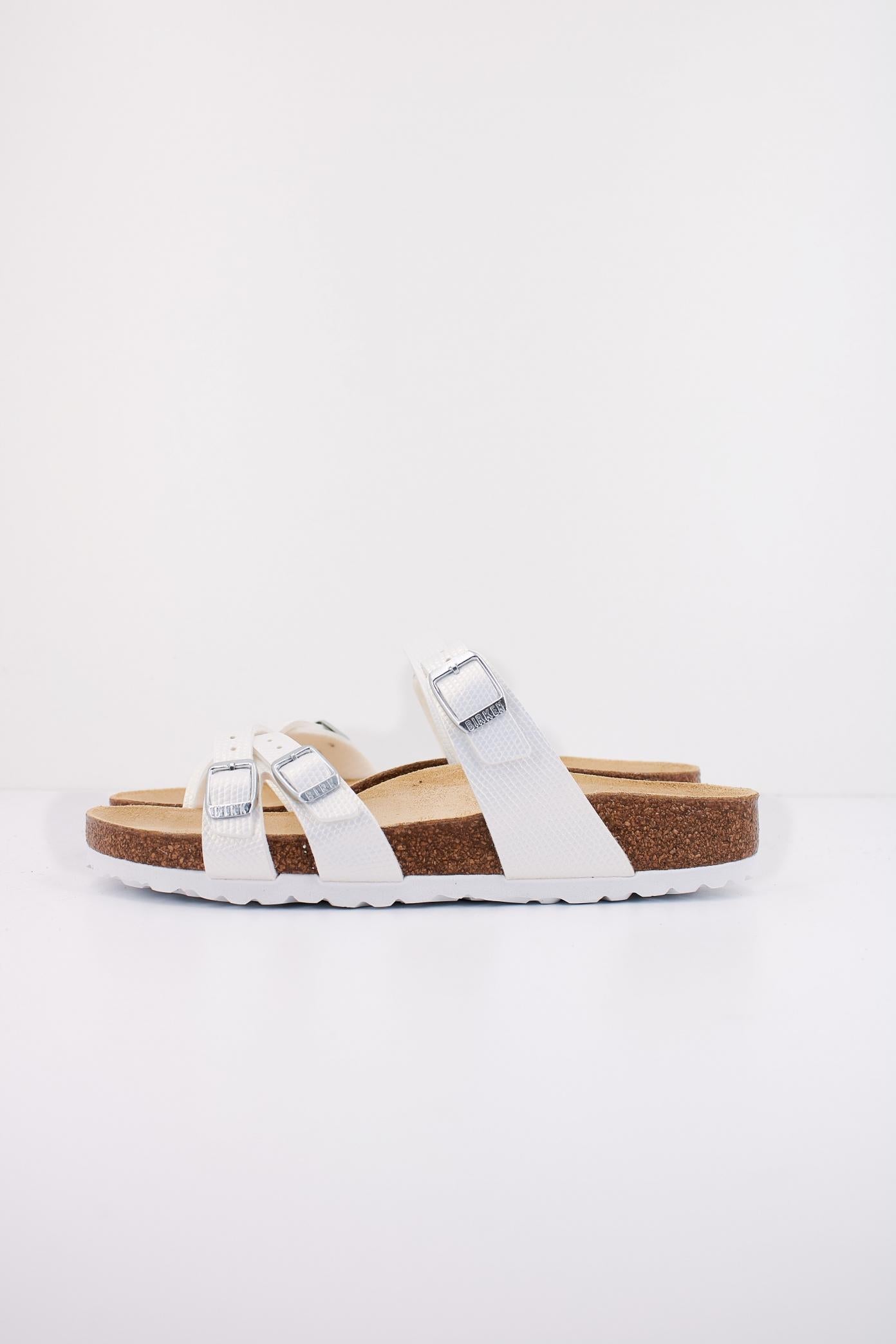 BIRKENSTOCK FRANCA BIRKO-FLOR EMBOSSE en color BLANCO  (1)