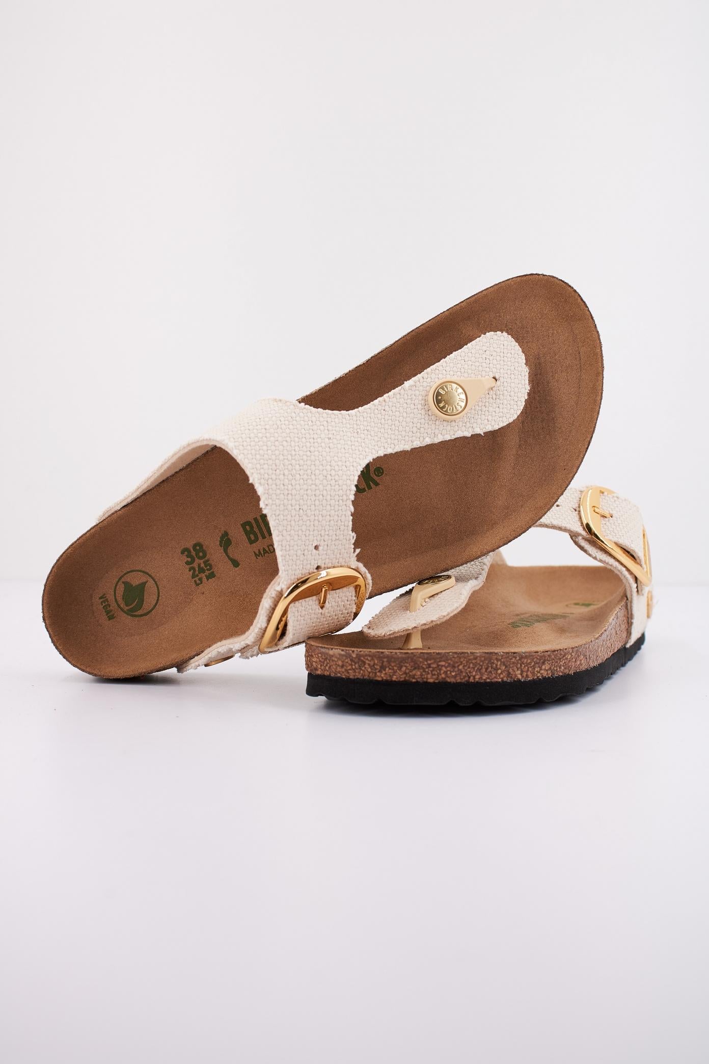 BIRKENSTOCK GIZEH BIG BUCKLE RIVET LO en color BEIS  (4)