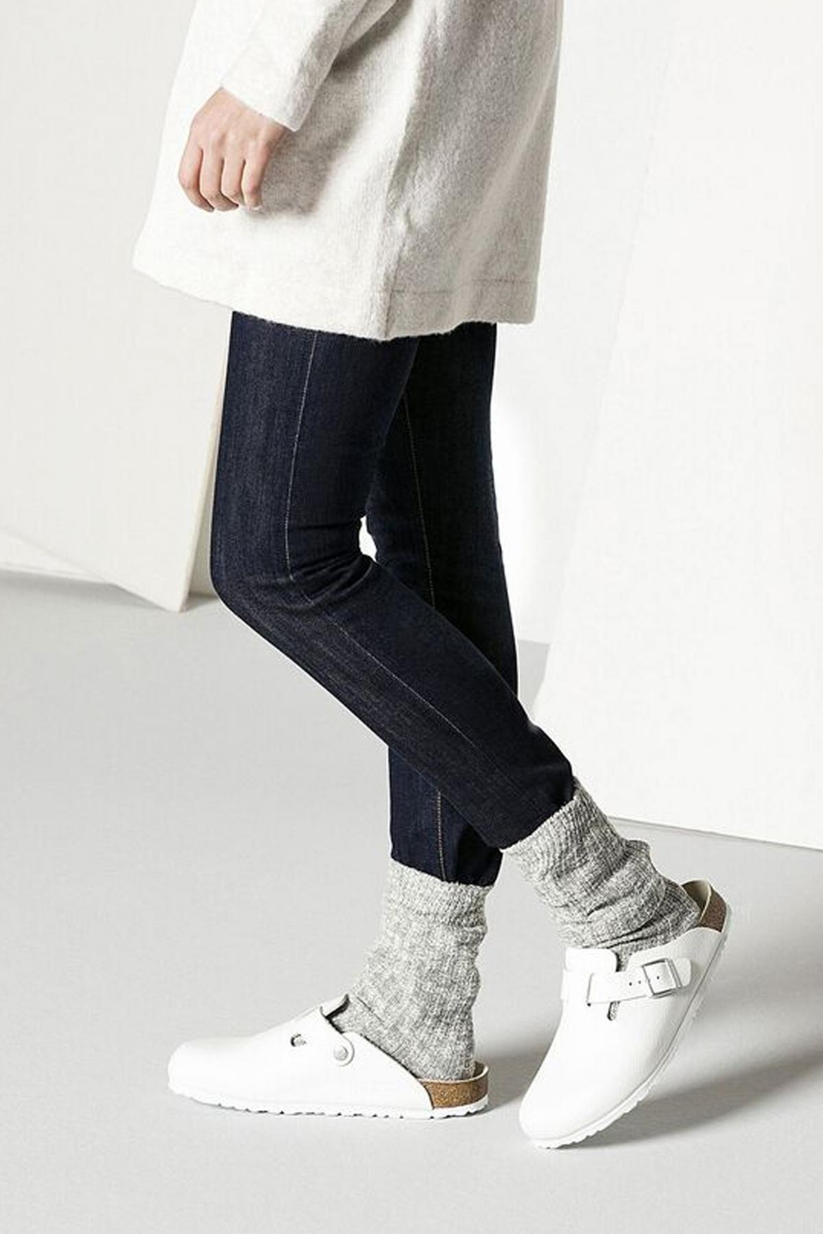 BIRKENSTOCK COTTON SLUB WOMEN en color GRIS  (4)