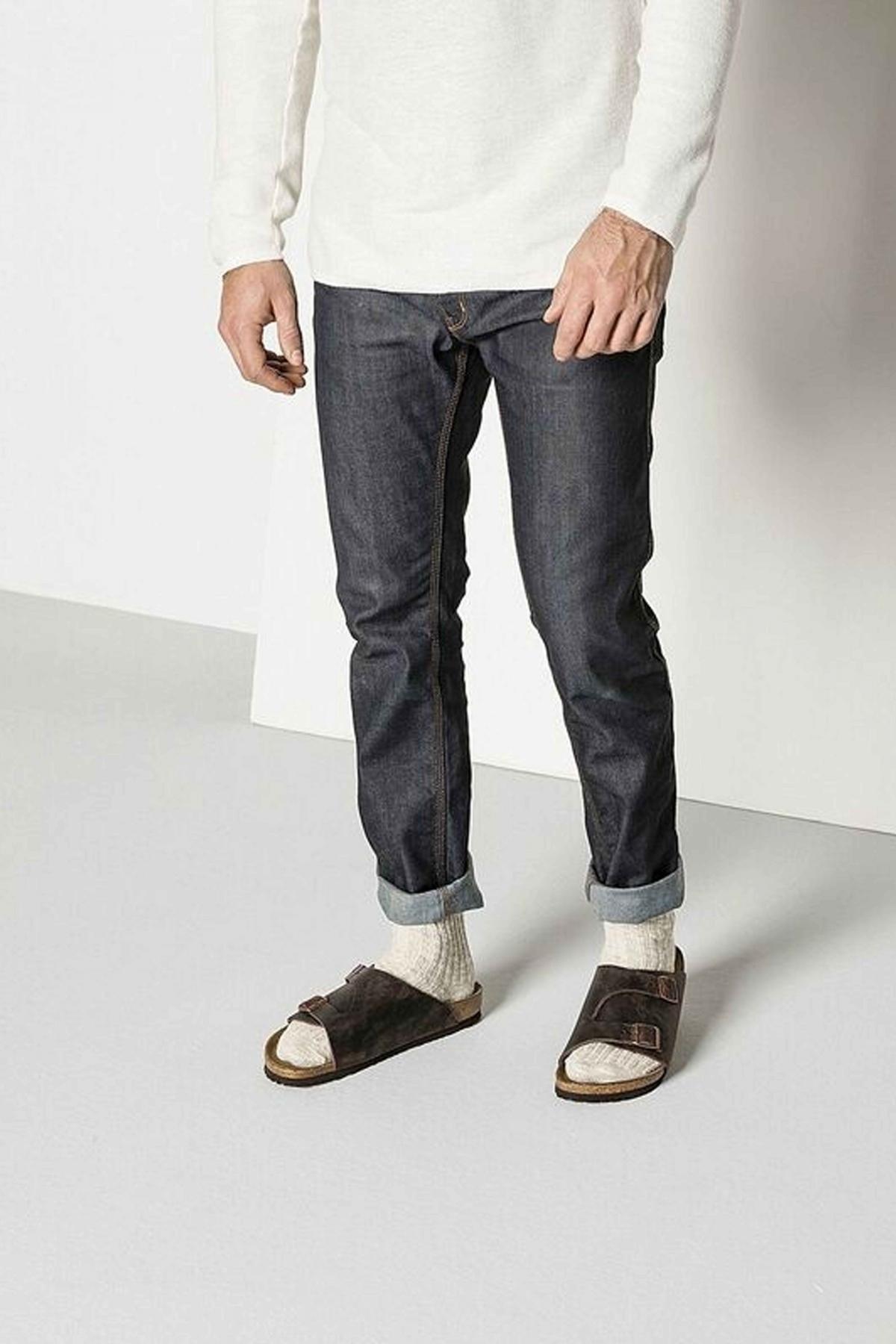 BIRKENSTOCK COTTON SLUB MEN en color BEIS  (3)